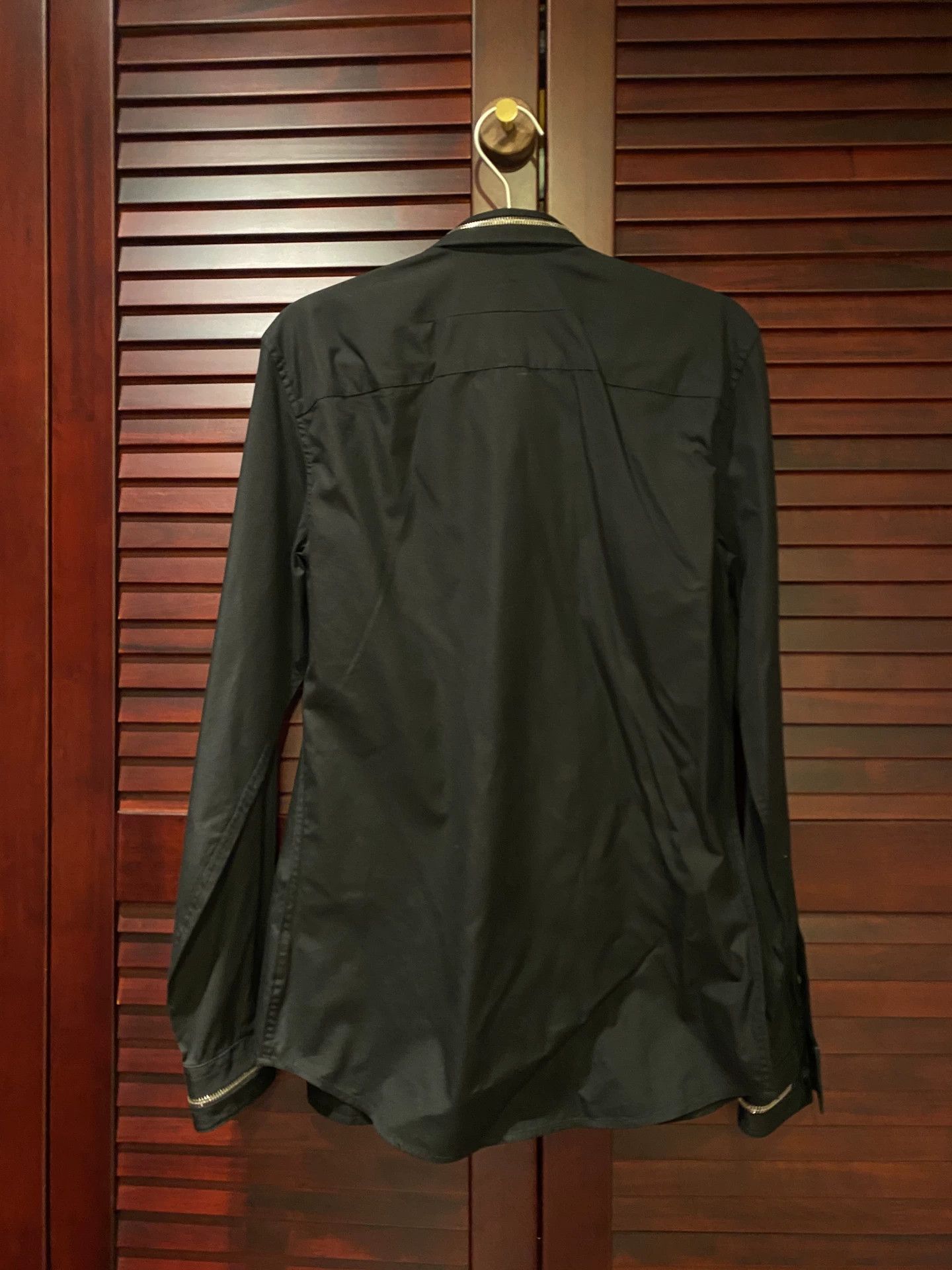 Givenchy Givenchy Black Men's Shirt Size 37 Size US M / EU 48-50 / 2 - 2 Thumbnail
