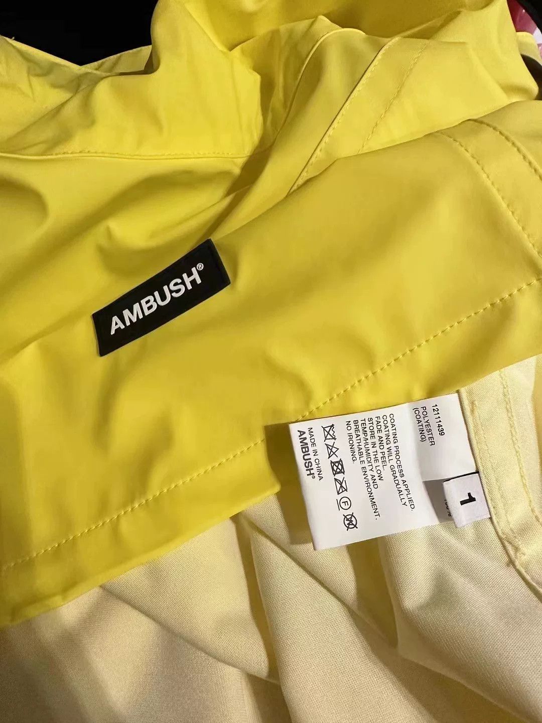 Ambush Design Ambush Waterproof Fluorescent Yellow Hoodie Size US S / EU 44-46 / 1 - 3 Thumbnail