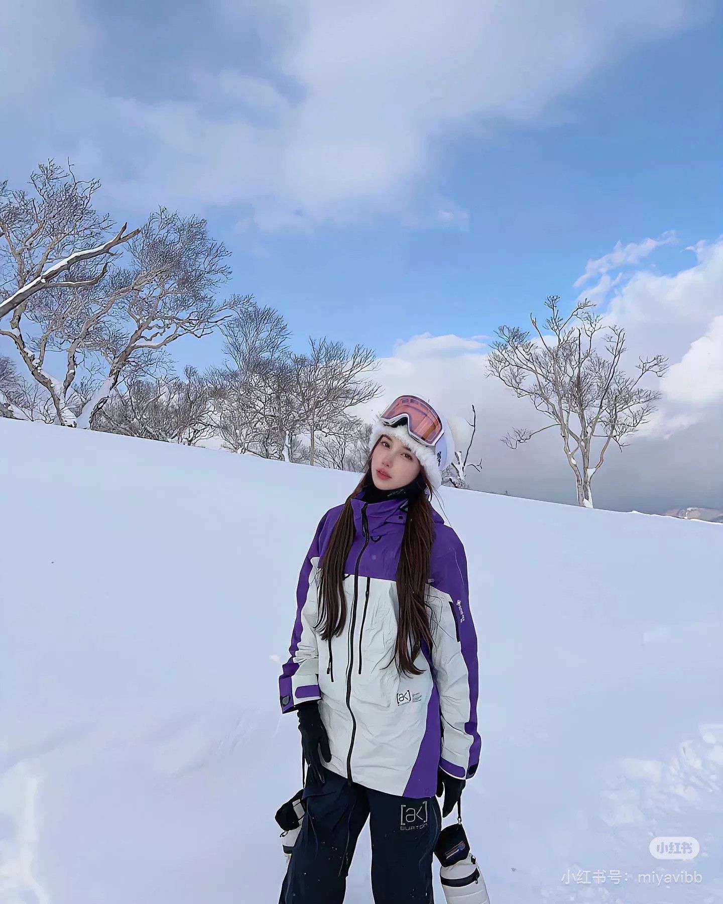 Burton Burton AK457 Limited Purple White Ski Jacket Size XS / US 0-2 / IT 36-38 - 5 Thumbnail