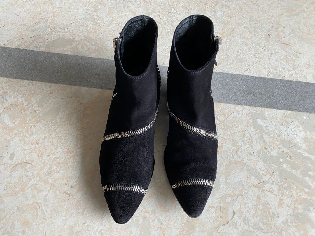 Giuseppe Zanotti Giuseppe Zanotti Men's Suede Ankle Boots Size US 9 / EU 42 - 2 Thumbnail