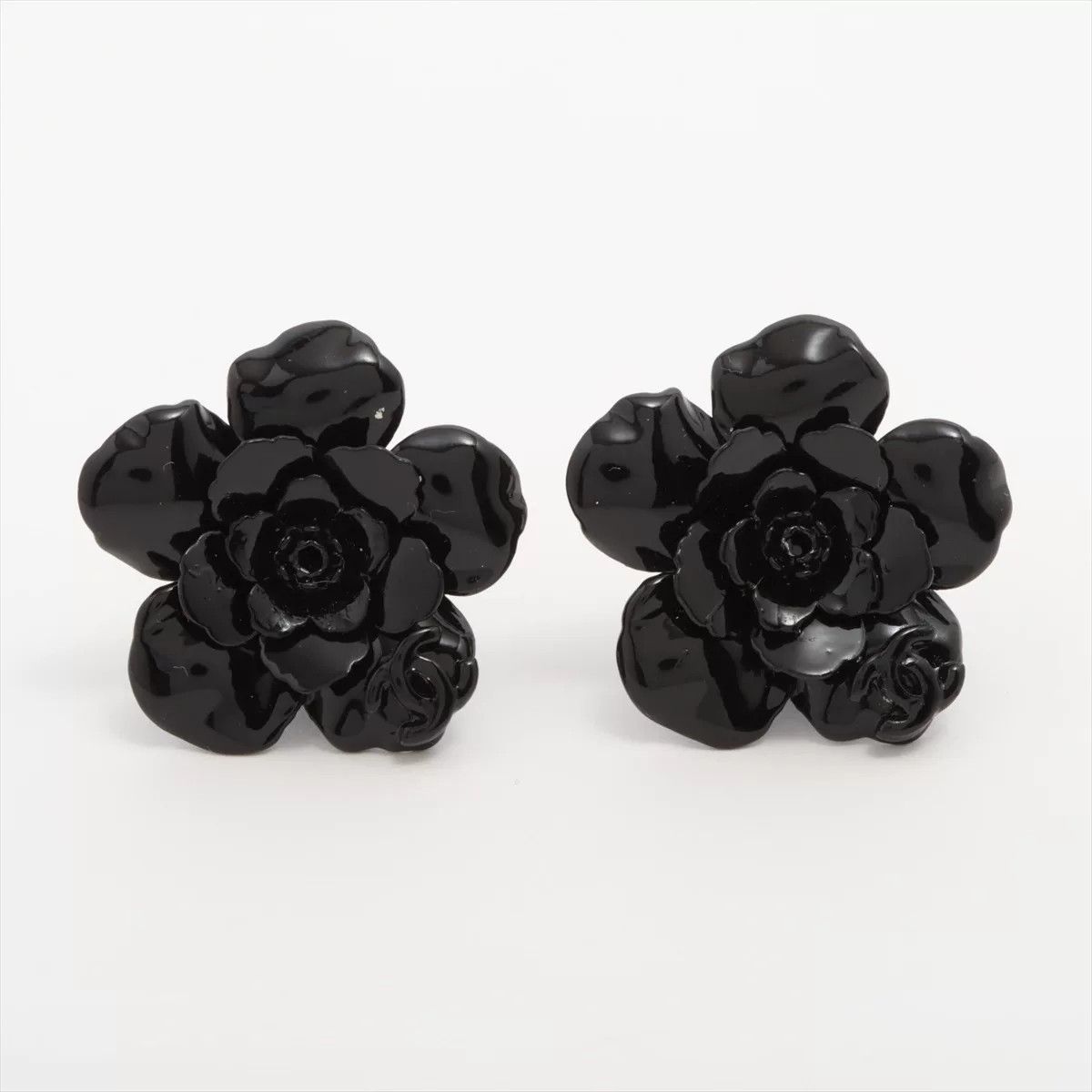 Chanel Chanel Black Camellia Flower Earrings Size ONE SIZE - 5 Thumbnail
