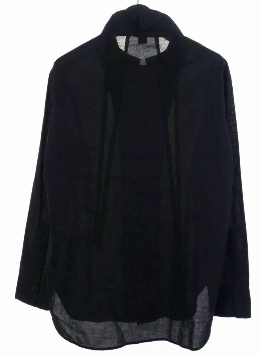 Yohji Yamamoto Black Long Sleeve Button-Up Shirt Size US S / EU 44-46 / 1 - 2 Thumbnail