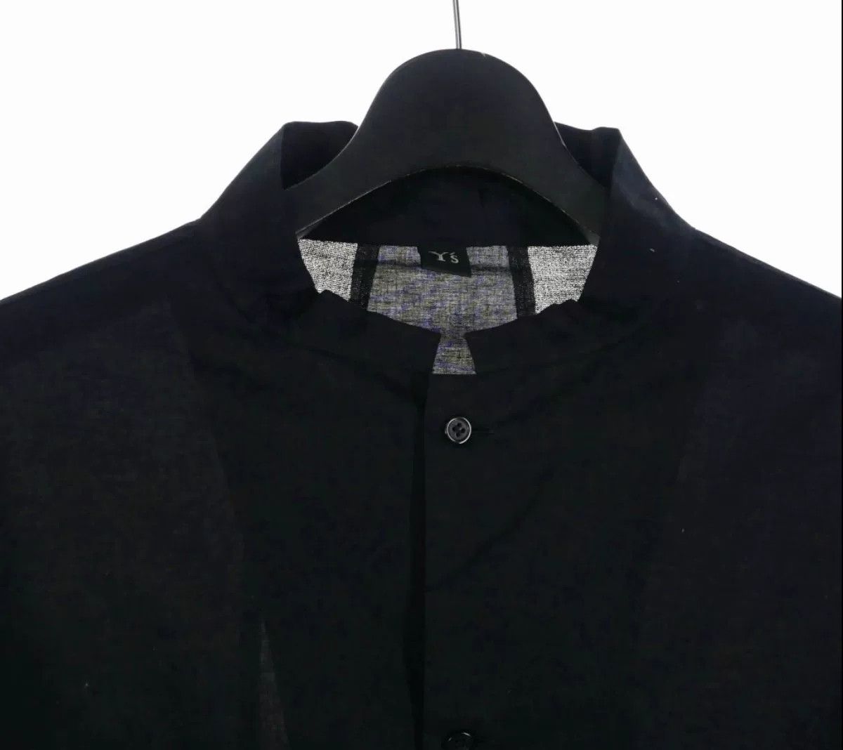 Yohji Yamamoto Black Long Sleeve Button-Up Shirt Size US S / EU 44-46 / 1 - 3 Thumbnail