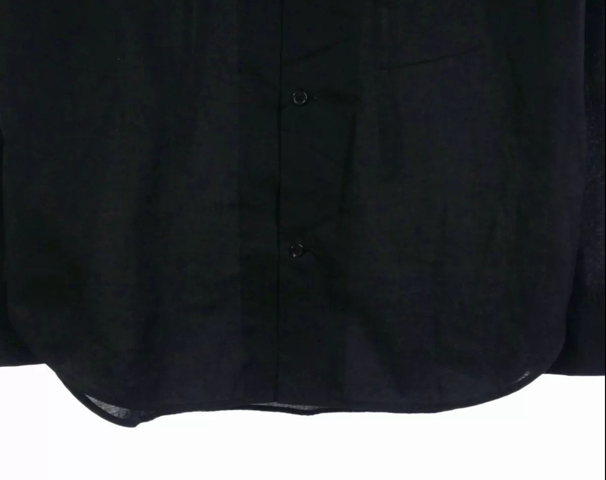 Yohji Yamamoto Black Long Sleeve Button-Up Shirt Size US S / EU 44-46 / 1 - 4 Thumbnail