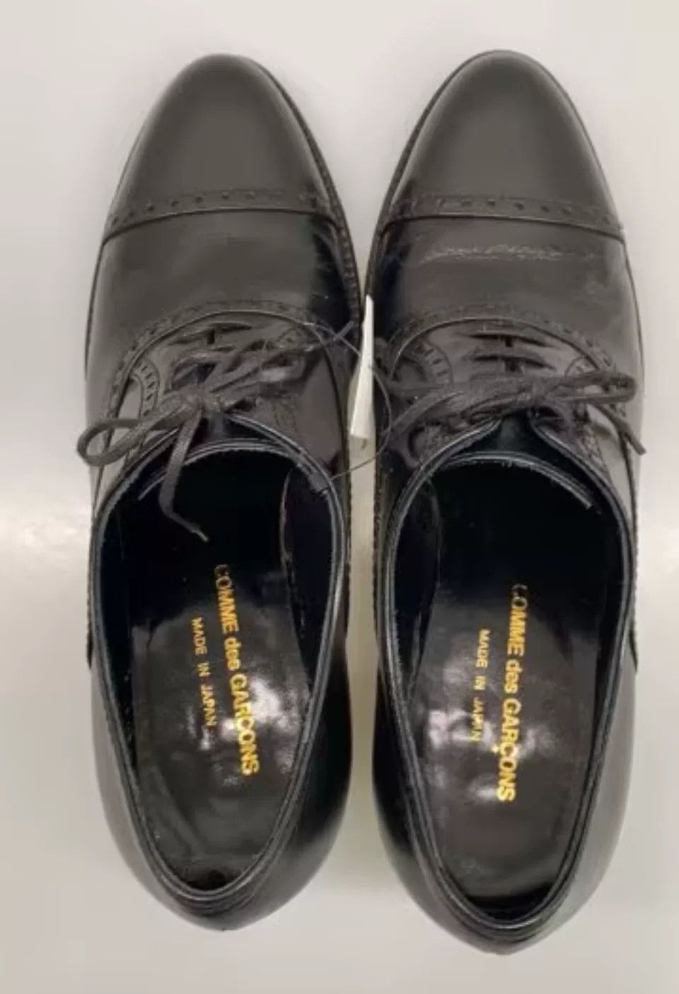 Comme des Garcons Comme des Garcons Black Leather Heels Size US 7.5 / EU 40-41 - 2 Thumbnail