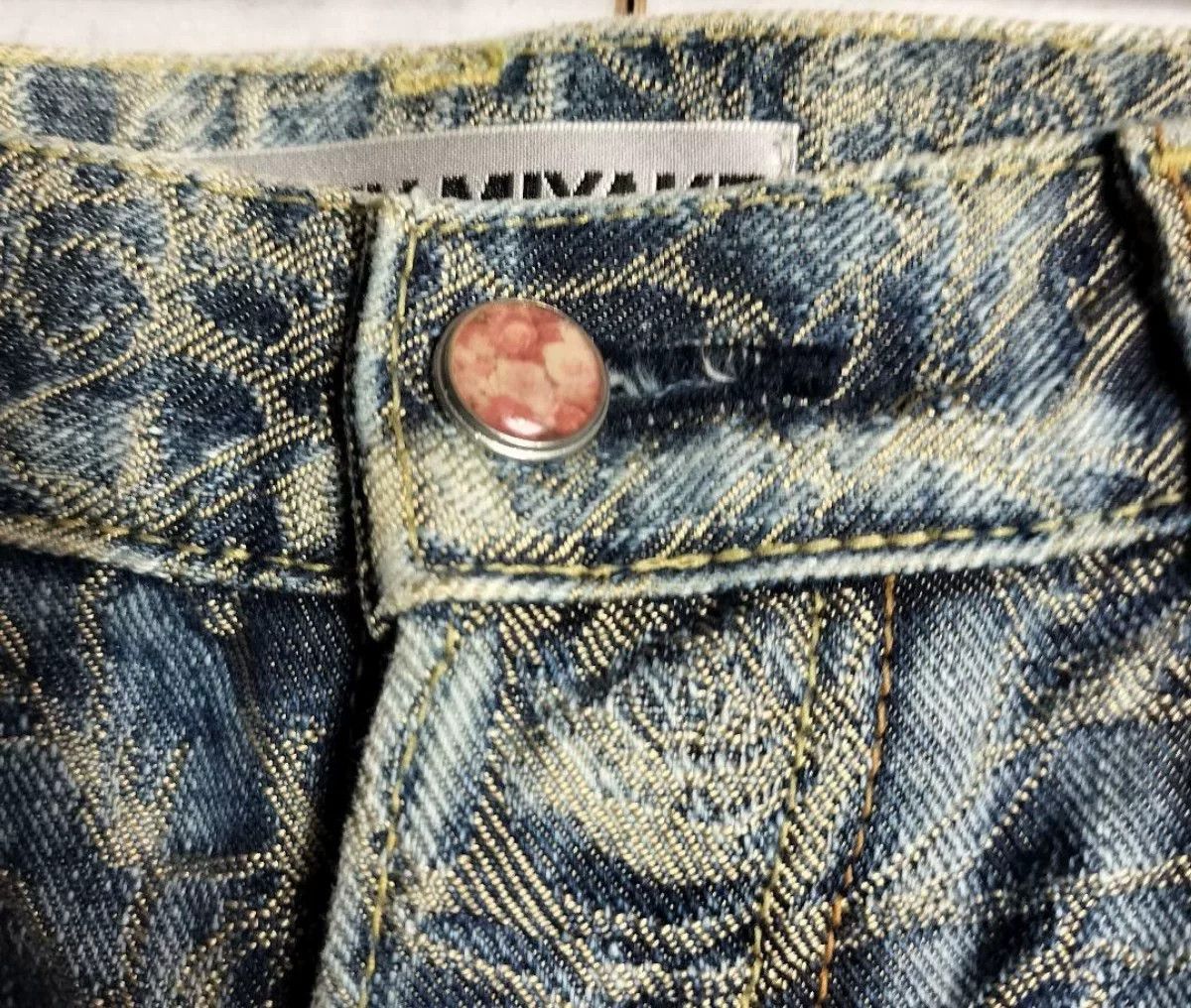 Issey Miyake ISSEY MIYAKE Rose Pattern Denim Pants Size US 28 / EU 44 - 5 Thumbnail