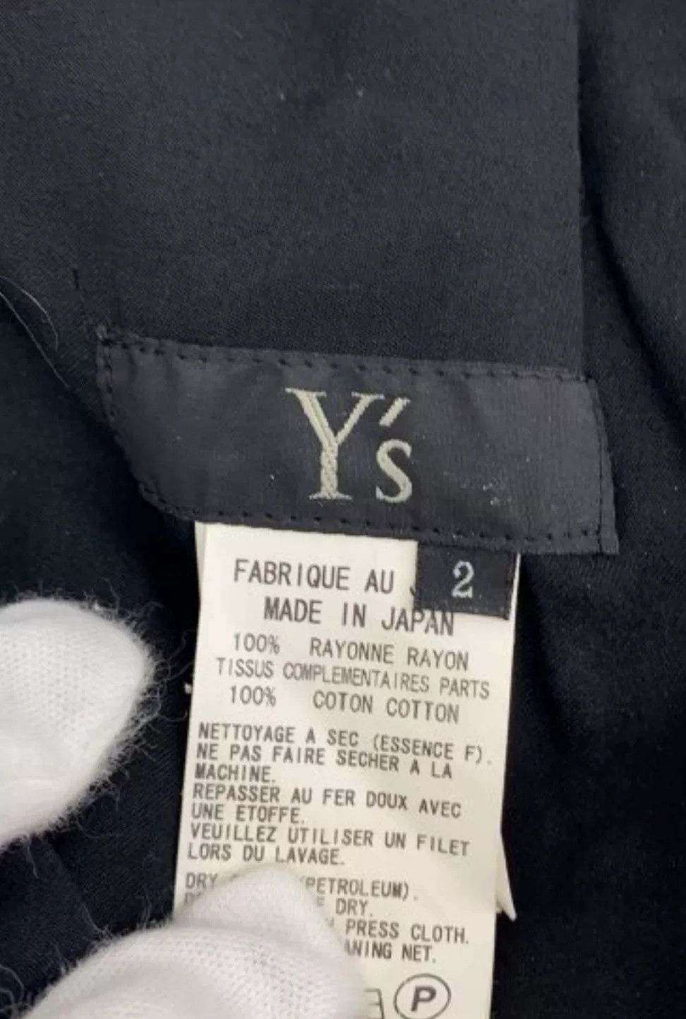 Yohji Yamamoto Y's Yohji Yamamoto Black Buttoned Shorts Size US 28 / EU 44 - 4 Thumbnail