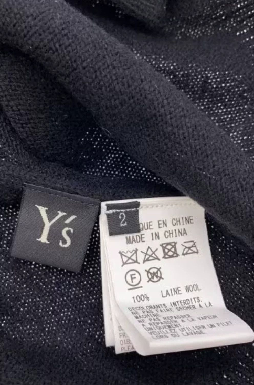 Yohji Yamamoto Y's Yohji Yamamoto Thick Wool Sweater Size US M / EU 48-50 / 2 - 4 Thumbnail