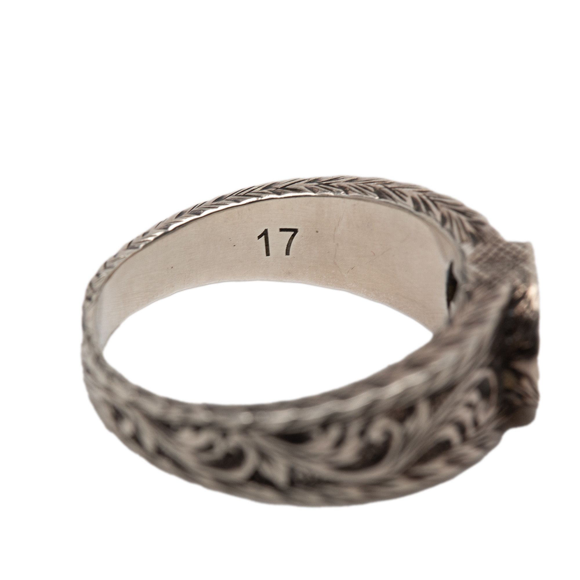Gucci Gucci Sterling Silver Interlocking G Arabesque Ring Size ONE SIZE - 4 Thumbnail