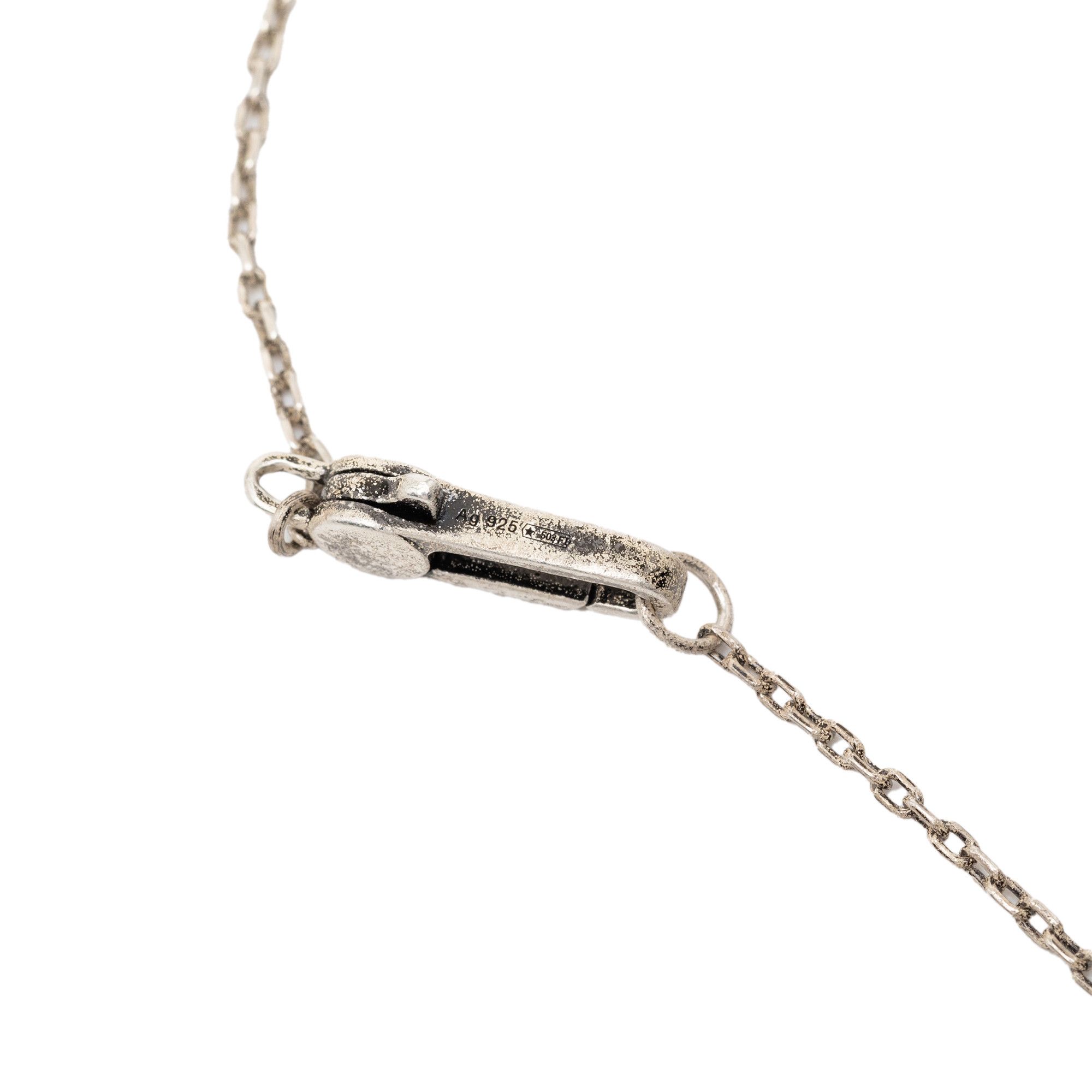 Gucci Gucci Sterling SIlver G Cut Out Cross Pendant Neckalce Size ONE SIZE - 6 Thumbnail