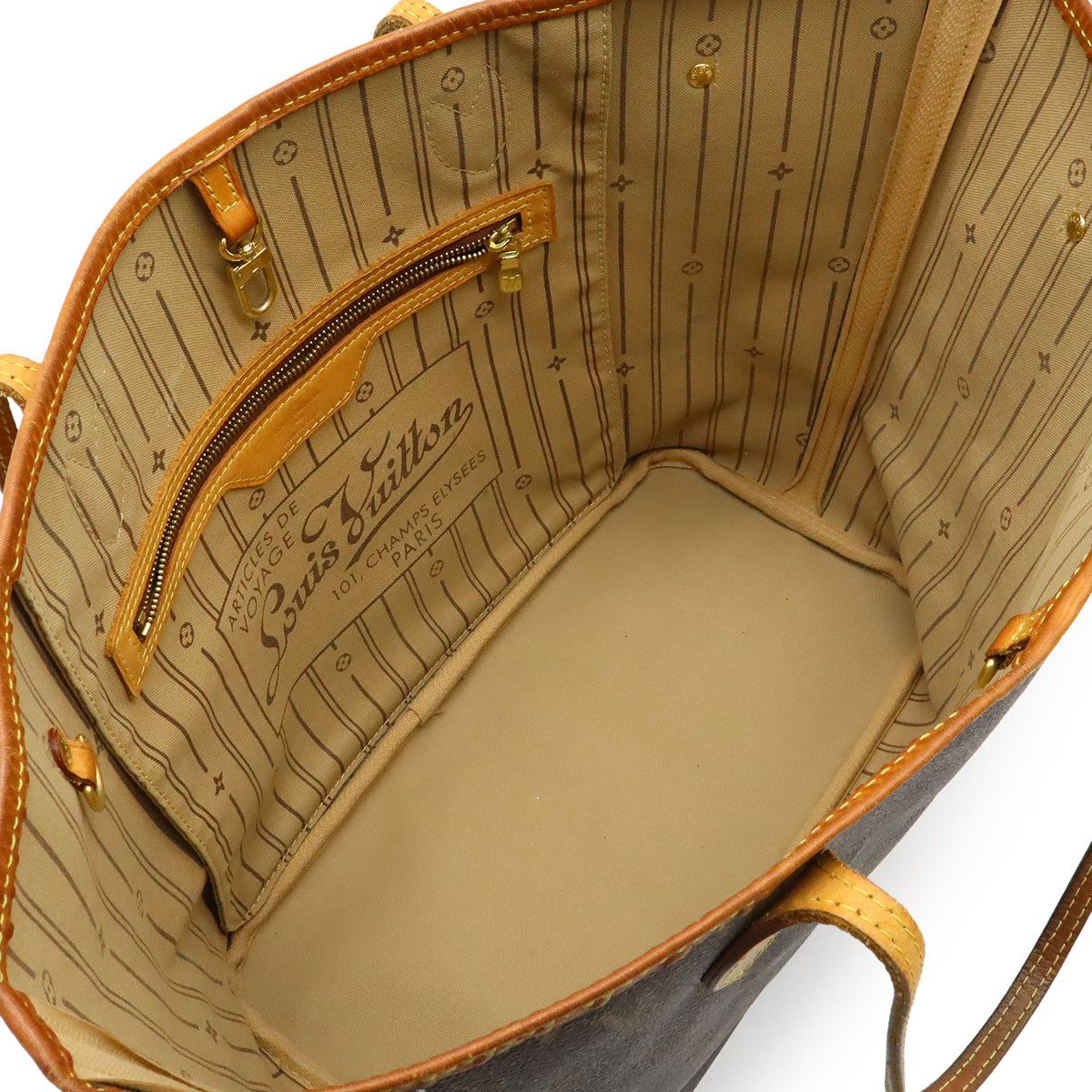 Louis Vuitton Louis Vuitton Louis Vuitton Neverfull Monogram Shoulder Bag Textile Tote Bag M40156 DUTY FREE for USA Size ONE SIZE - 5 Thumbnail