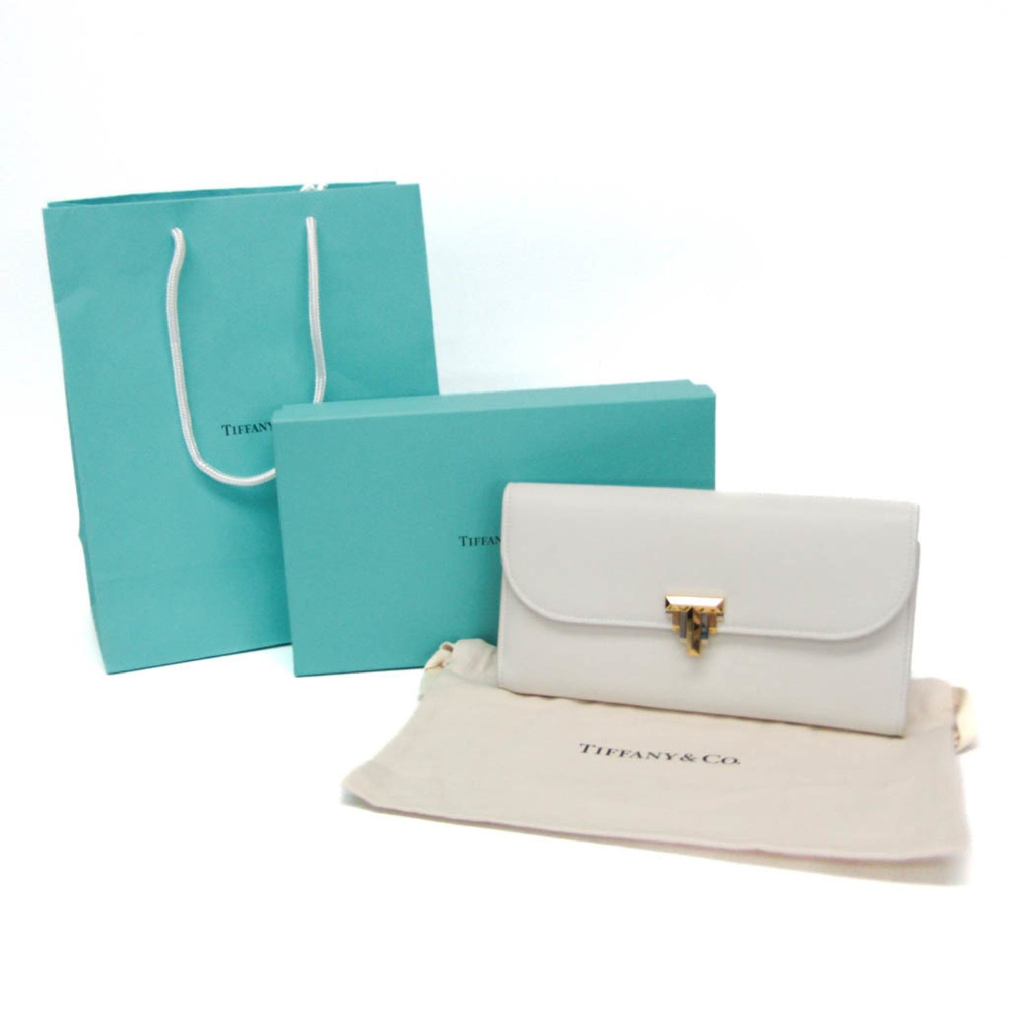 Tiffany & Co. Tiffany Flap Continental Wallet Women's Leather Long Wallet (bi-fold) White Size ONE SIZE - 2 Thumbnail