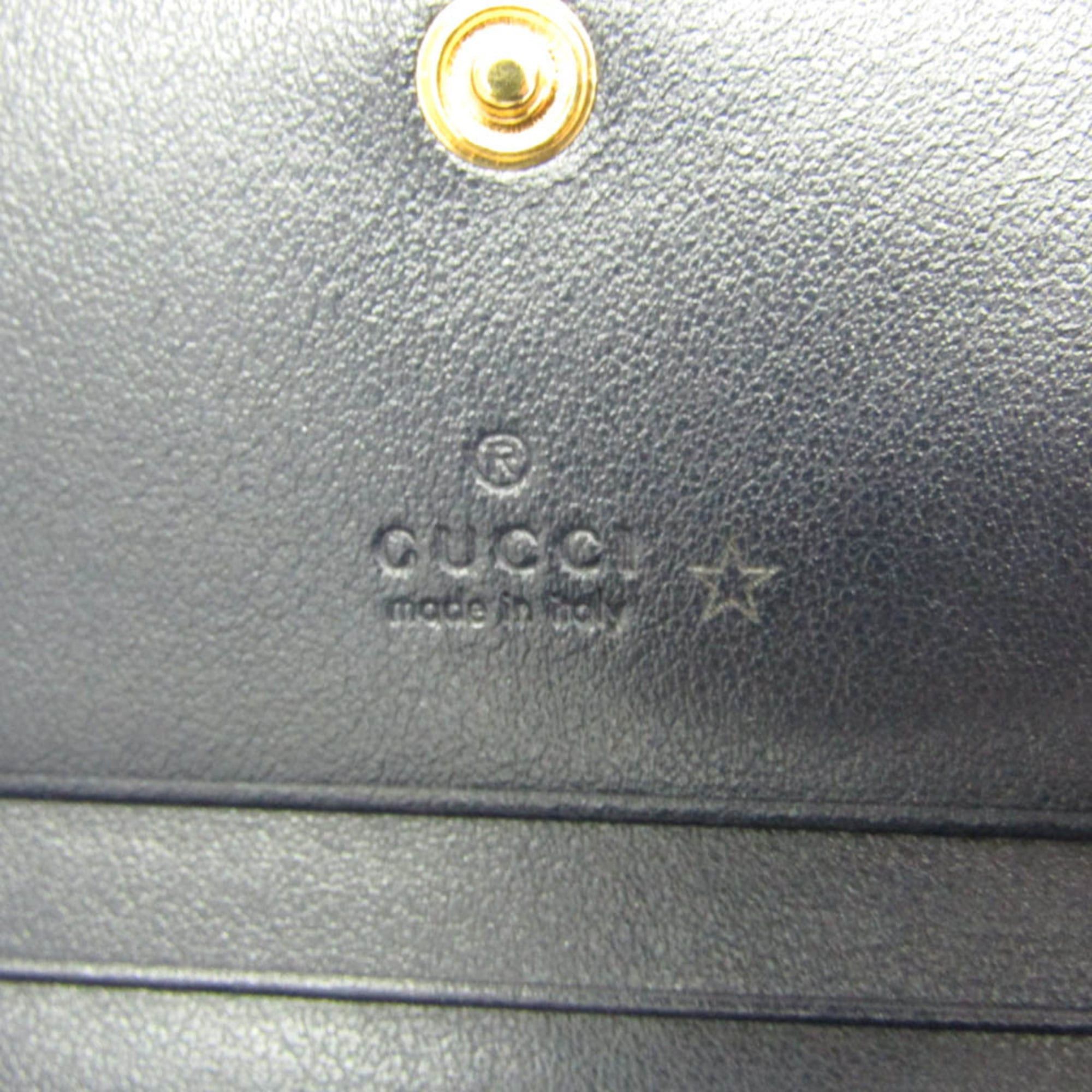 Gucci Gucci Horsebit 1955 Mini Wallet 621887 Women's Canvas,Leather Wallet (bi-fold) Beige,Black Size ONE SIZE - 9 Thumbnail