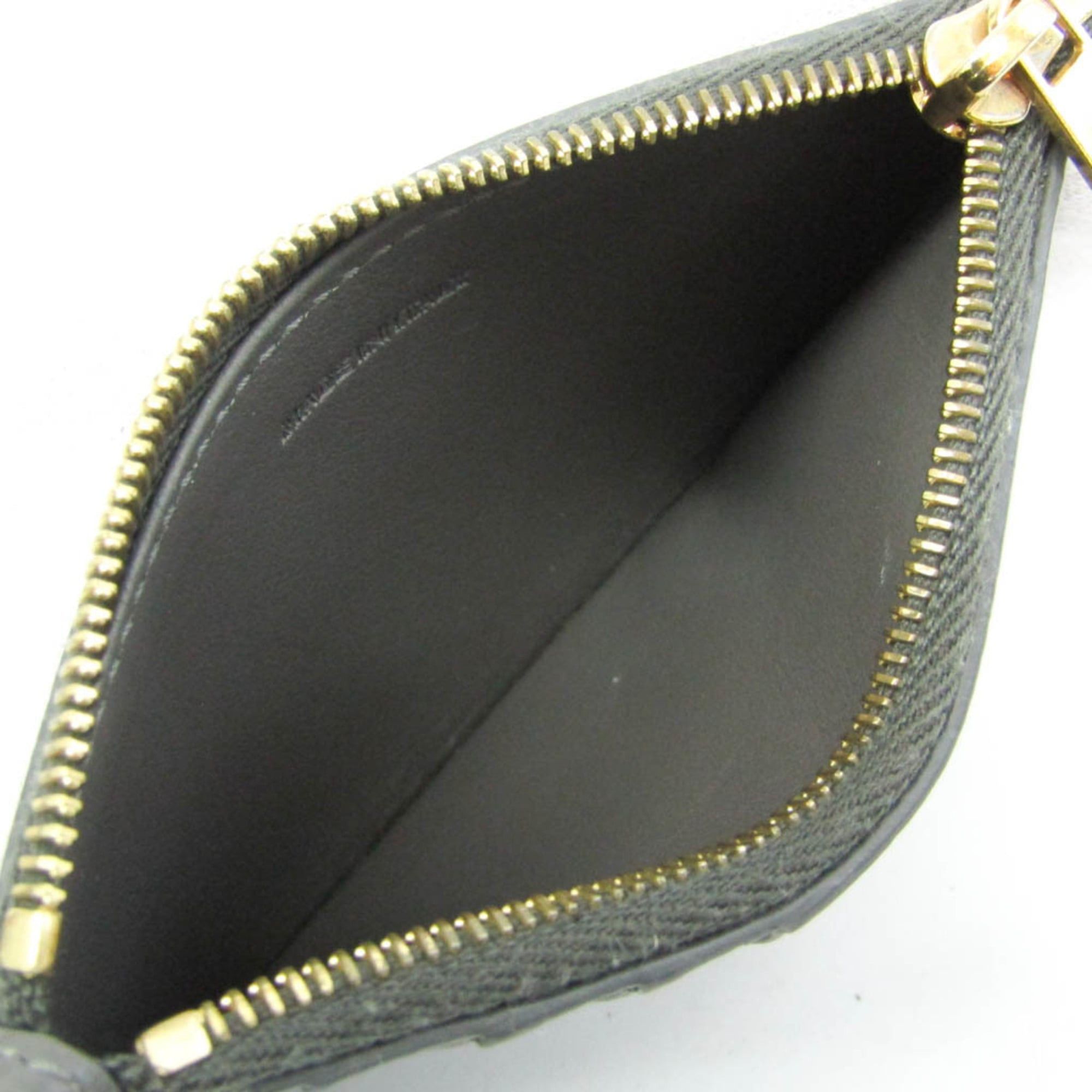 Celine Celine Zipped Compact Card Holder 10B683BEL Leather Card Case Gray Size ONE SIZE - 4 Thumbnail