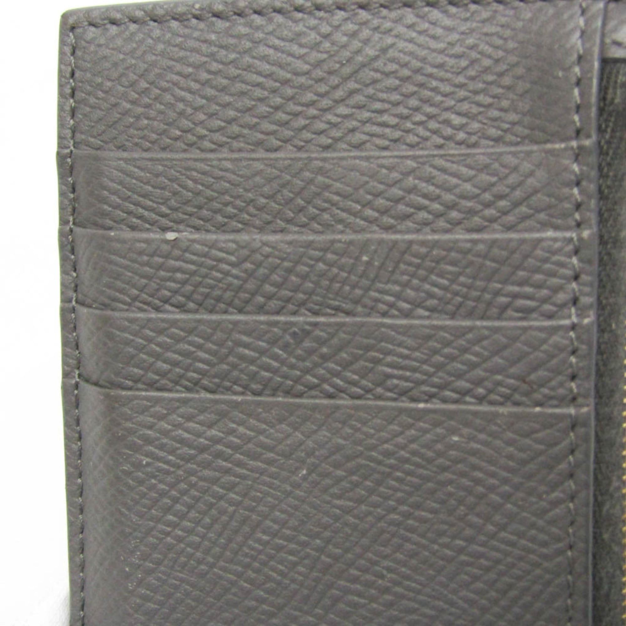 Celine Celine Zipped Compact Card Holder 10B683BEL Leather Card Case Gray Size ONE SIZE - 7 Thumbnail