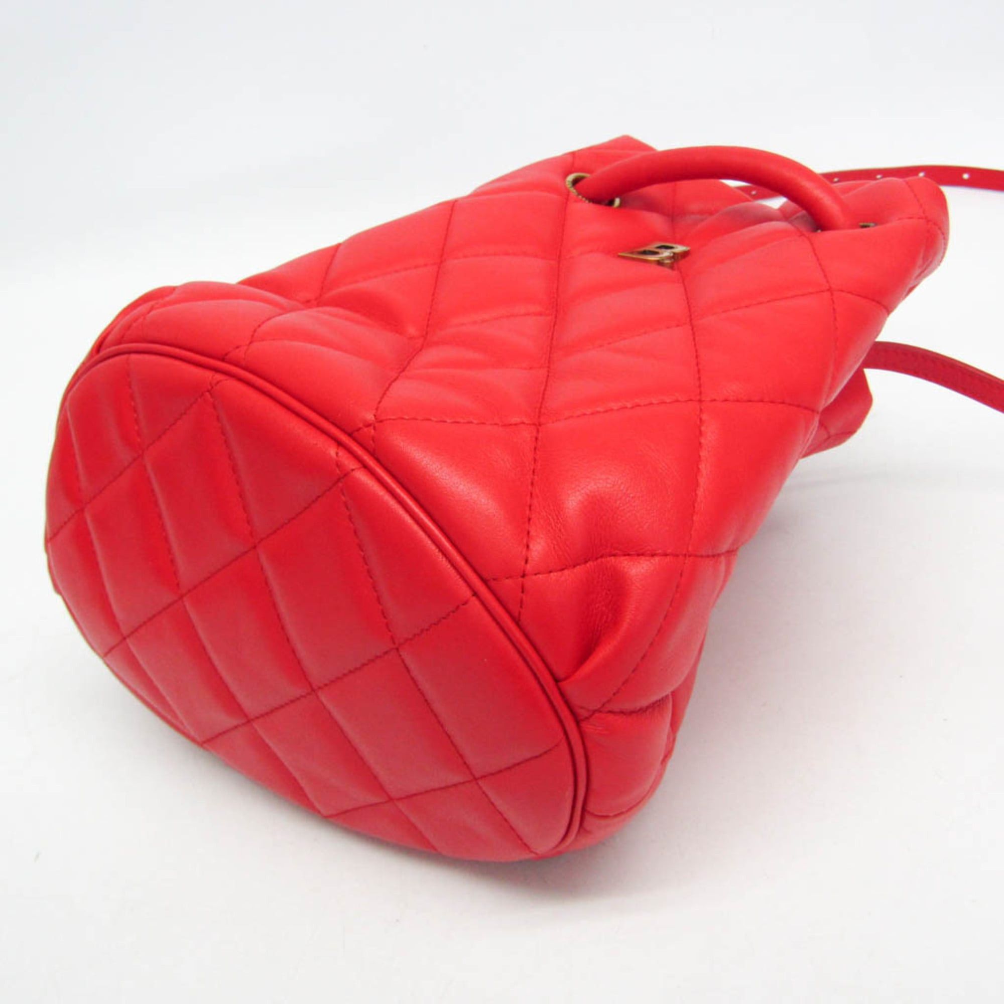 Balenciaga Balenciaga B Bucket Bag 600327 Women's Leather Handbag,Shoulder Bag Red Color Size ONE SIZE - 5 Thumbnail