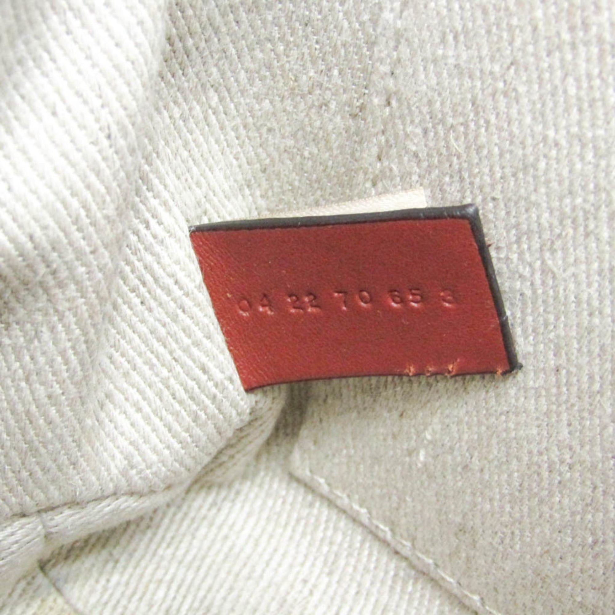Chloe Chloé Woody Mini CHC22AP237I266J5 Women's Canvas,Leather Shoulder Bag Light Beige Size ONE SIZE - 13 Thumbnail