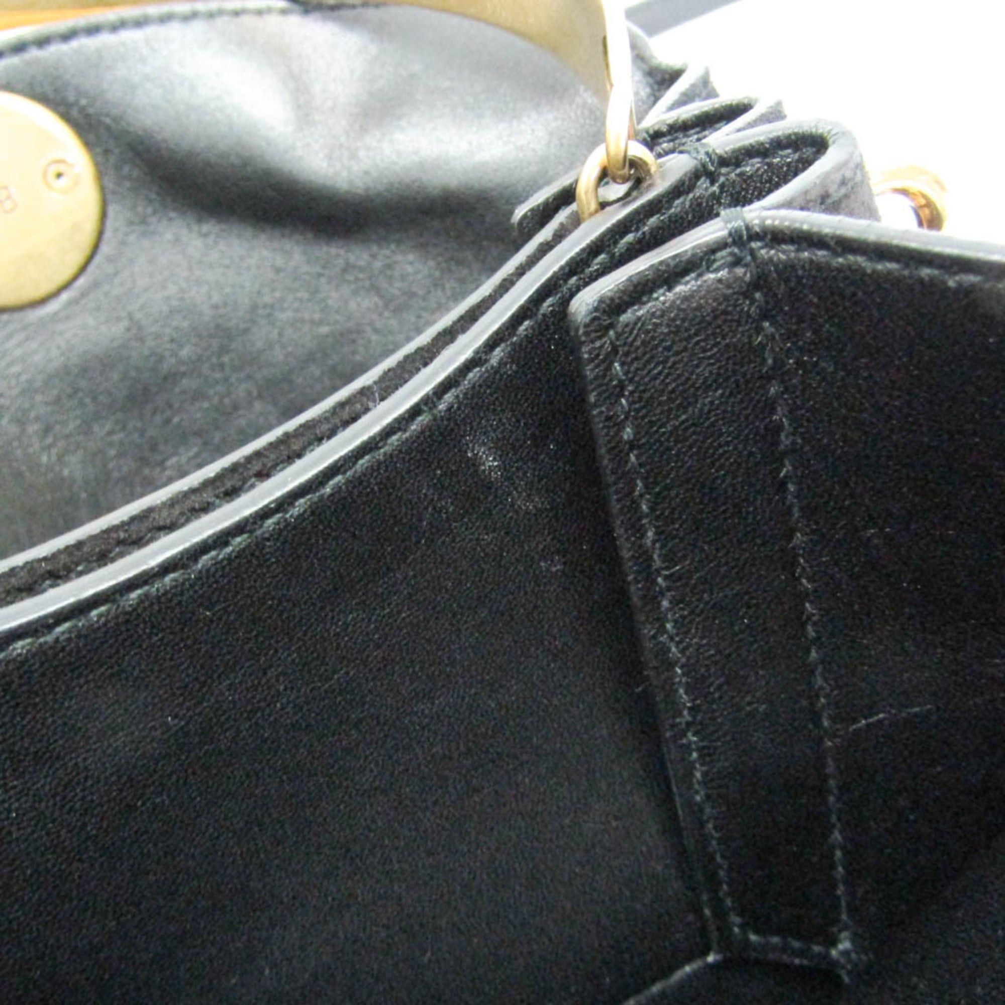 Balenciaga Balenciaga 570093 Women's Suede,Rhinestone Handbag,Shoulder Bag Gold,Black Size ONE SIZE - 14 Thumbnail