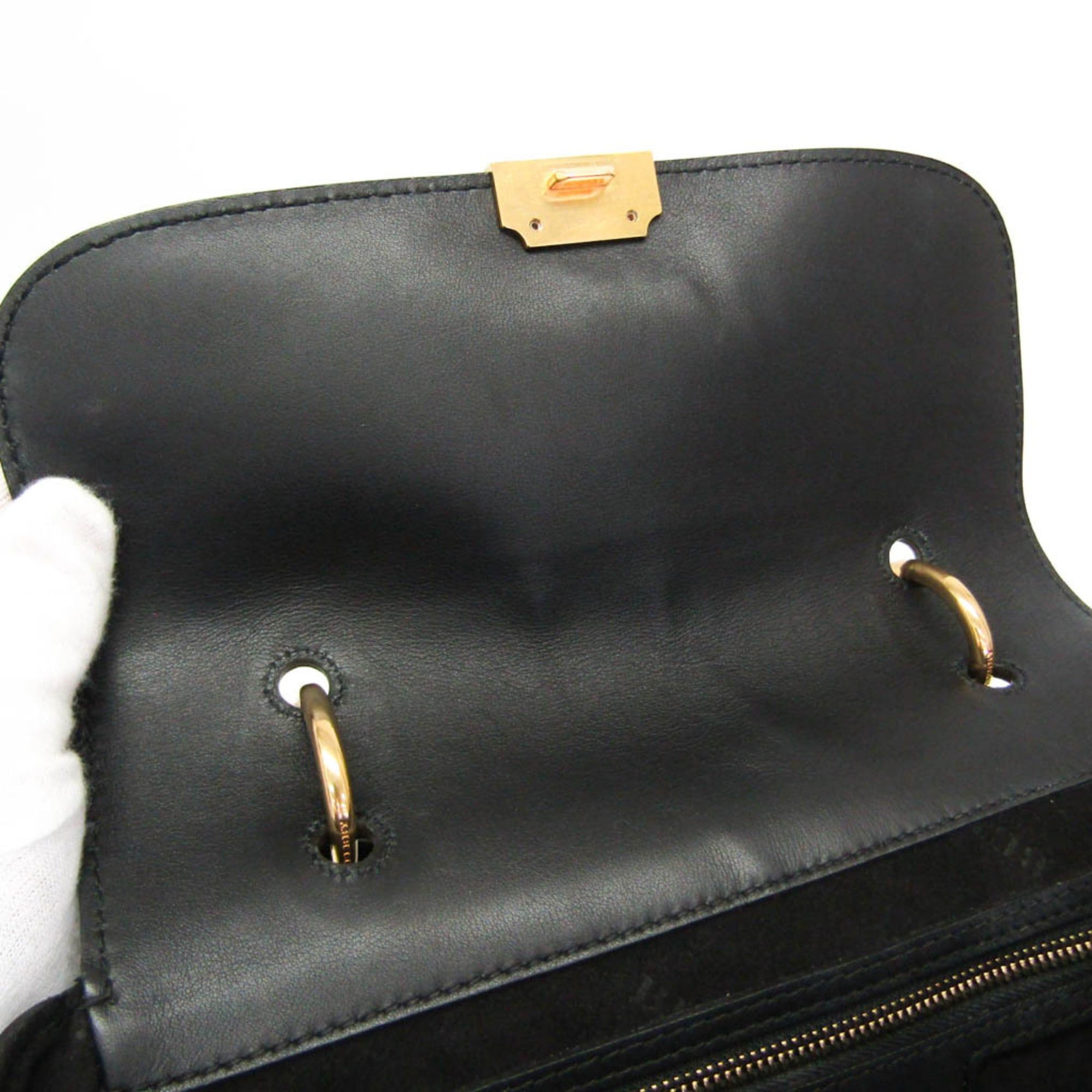 Burberry Burberry 4054220 Women's Leather Handbag,Shoulder Bag Black Size ONE SIZE - 14 Thumbnail