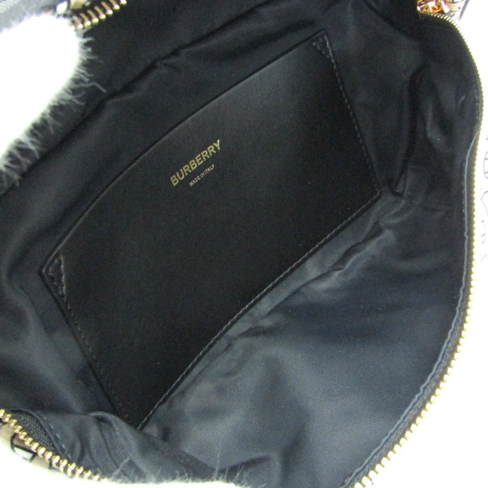 Burberry Burberry TB Monogram 8011616 Men,Women Nylon,Leather Fanny Pack,Sling Bag Beige,Black Size ONE SIZE - 3 Thumbnail