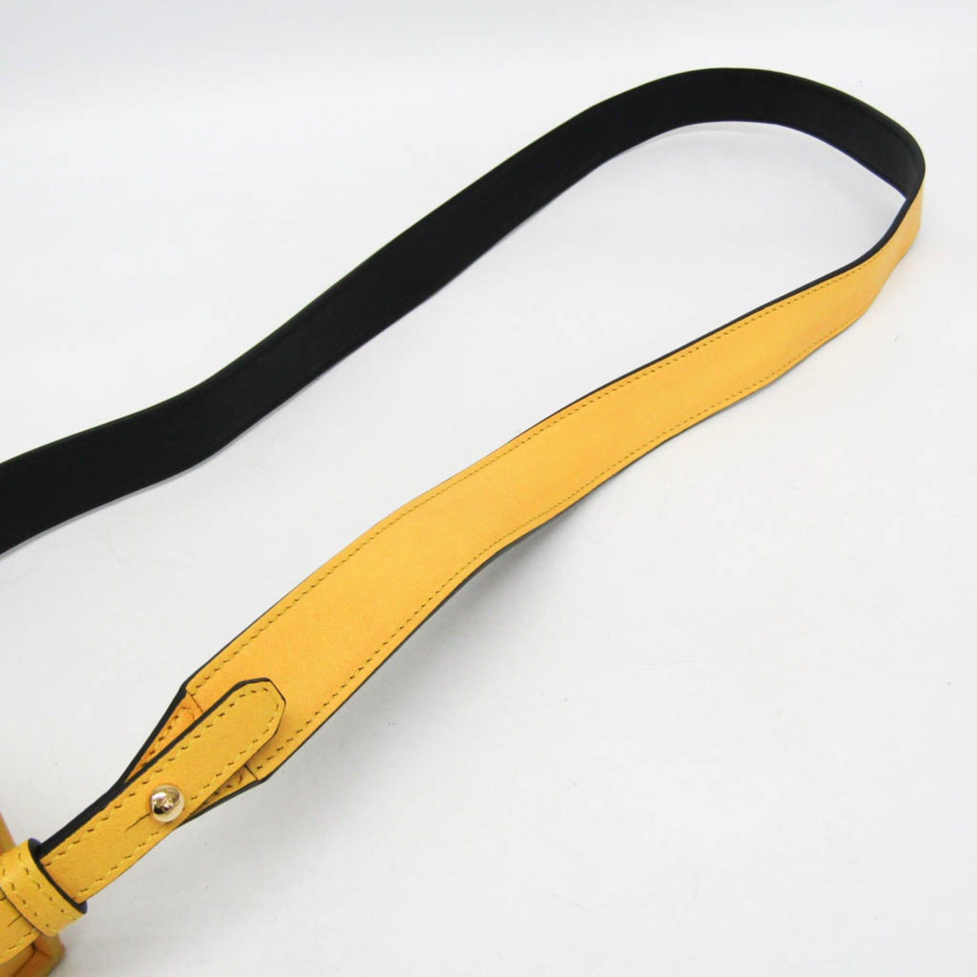 Fendi Fendi Box 7VA519 Women's Leather Shoulder Bag Yellow Size ONE SIZE - 10 Thumbnail