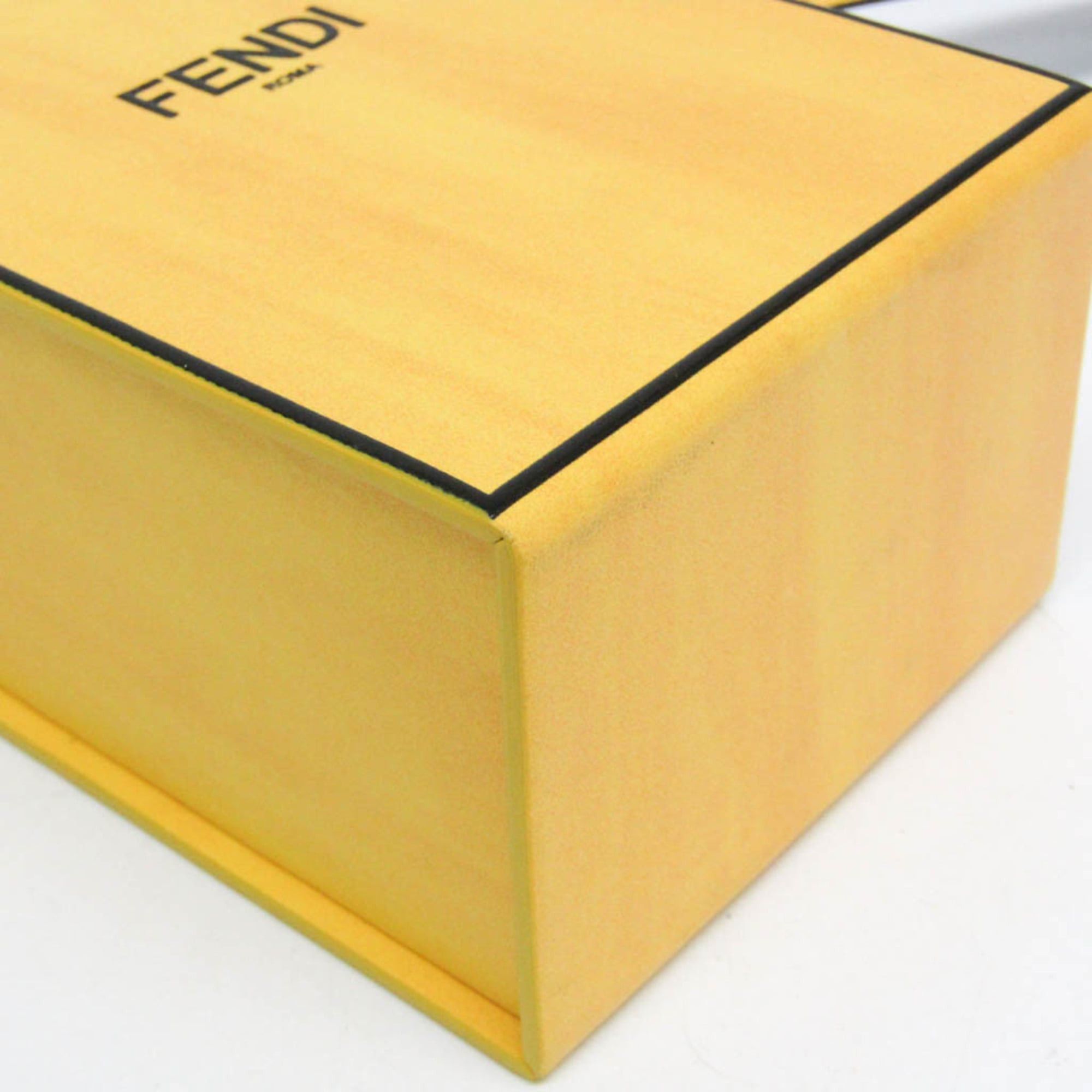Fendi Fendi Box 7VA519 Women's Leather Shoulder Bag Yellow Size ONE SIZE - 4 Thumbnail
