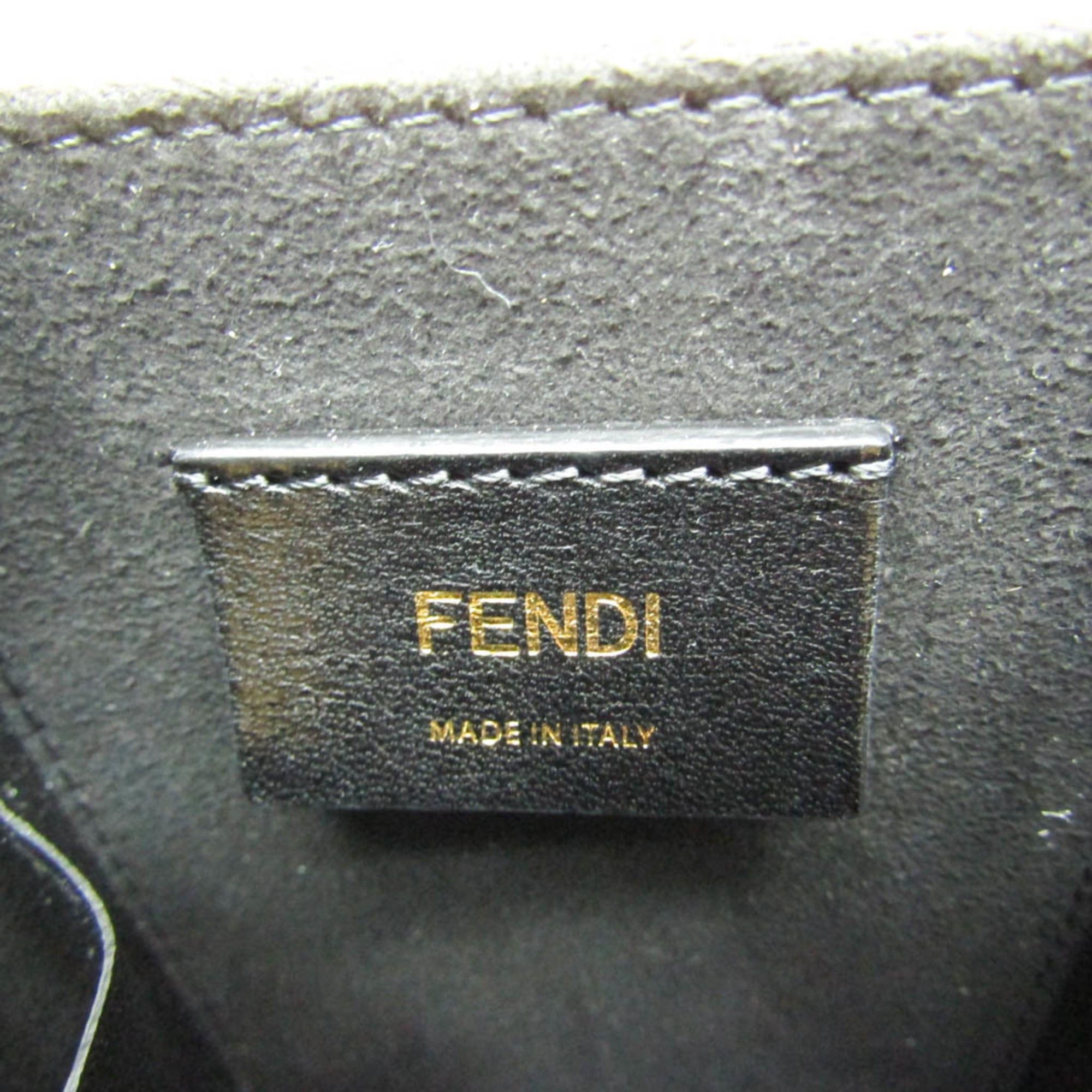 Fendi Fendi Box 7VA519 Women's Leather Shoulder Bag Yellow Size ONE SIZE - 11 Thumbnail