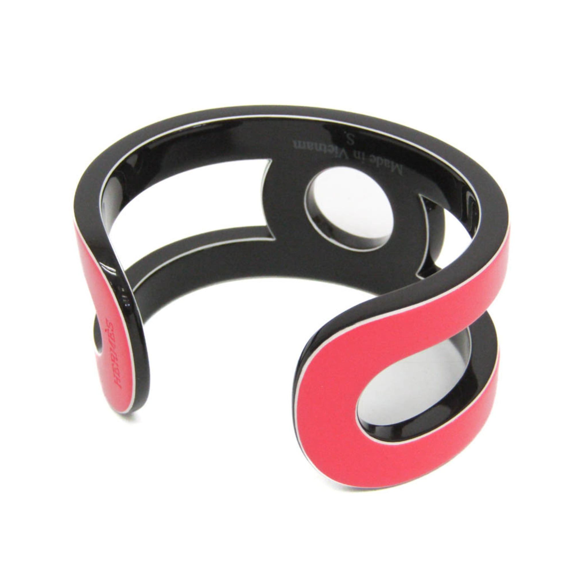 Hermes Hermes Variation Lacquer,Wood Bangle Brown,Pink Size ONE SIZE - 3 Thumbnail