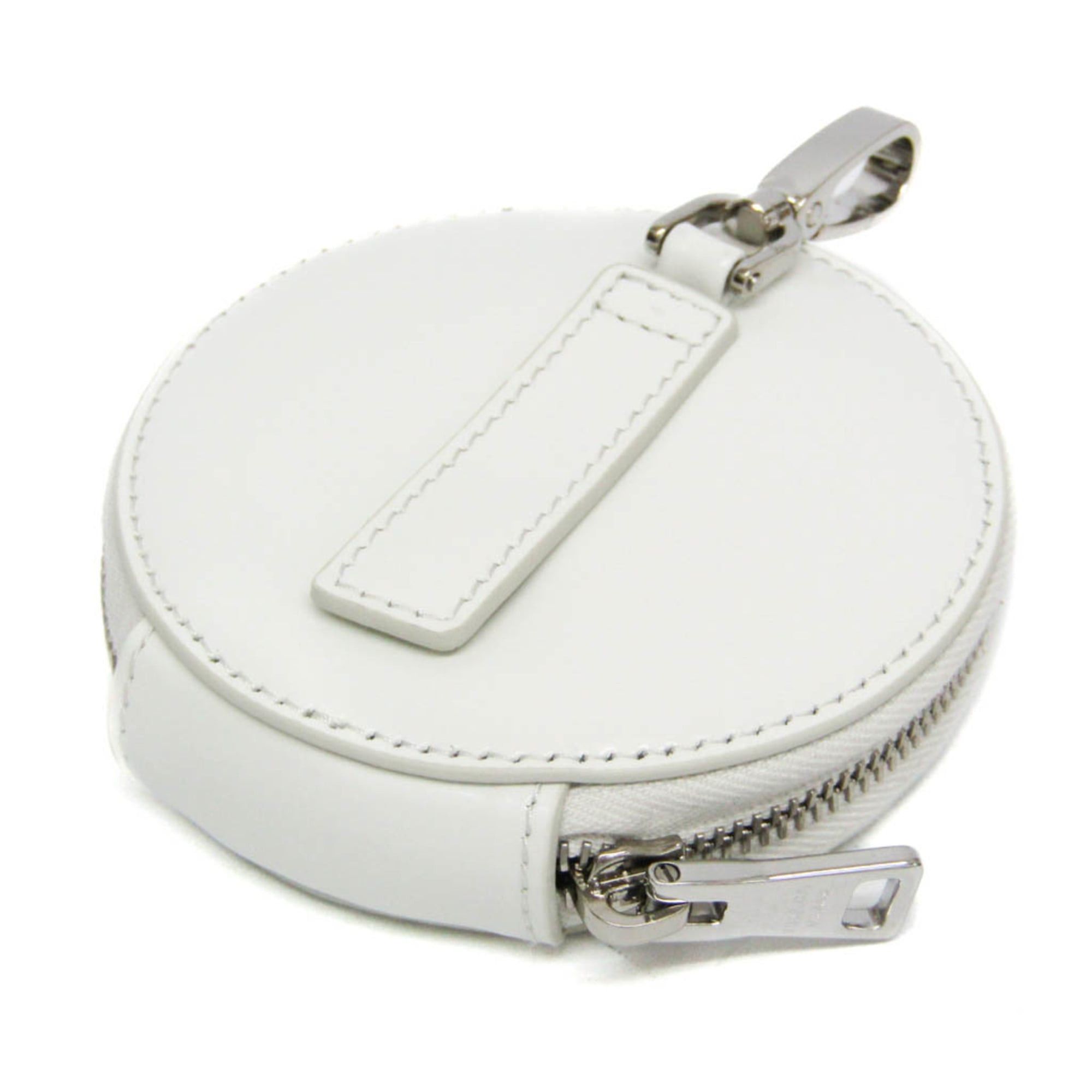 Prada Prada SPAZZOLATO 1TL431 Women,Men Enamel Leather Coin Purse/coin Case White Size ONE SIZE - 3 Thumbnail