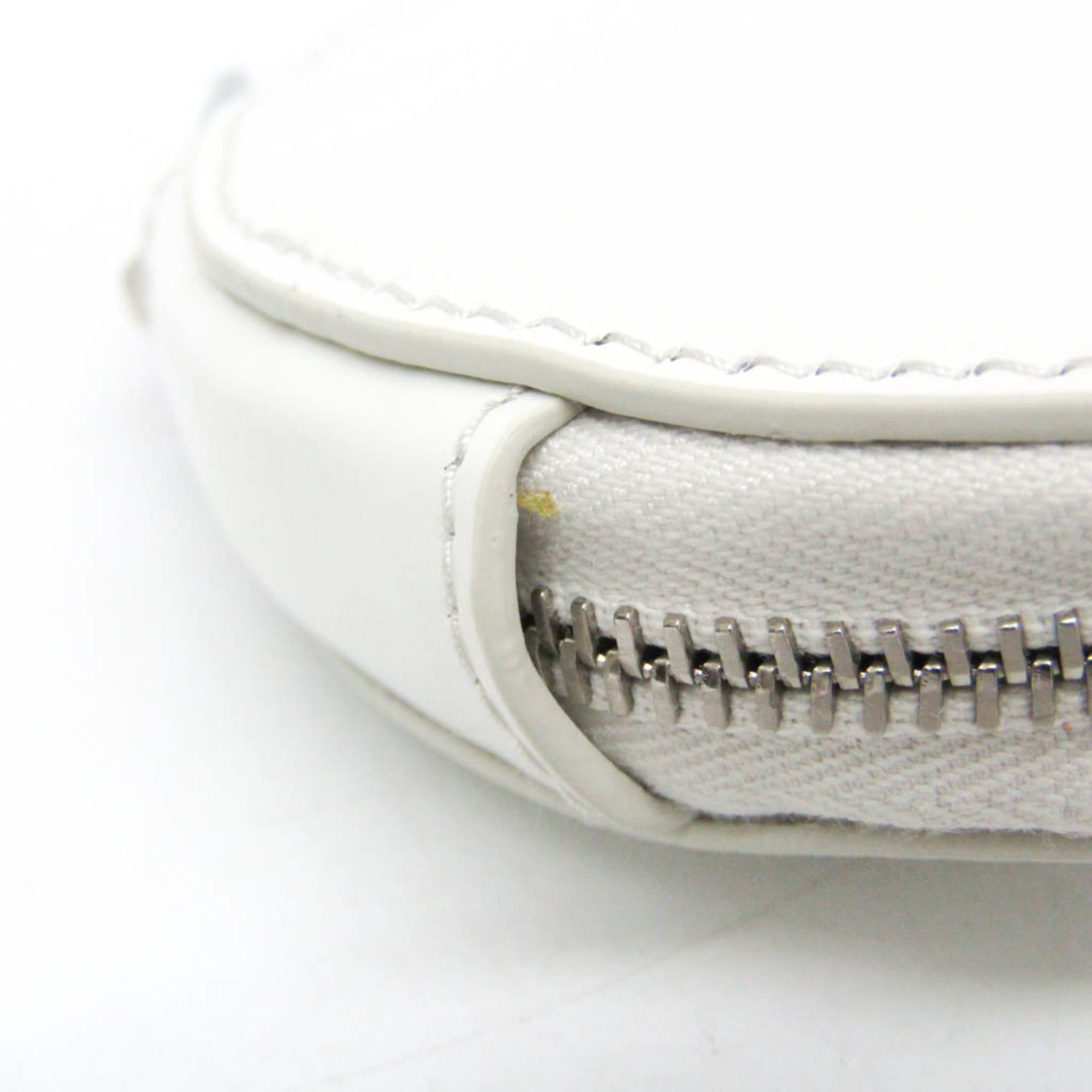 Prada Prada SPAZZOLATO 1TL431 Women,Men Enamel Leather Coin Purse/coin Case White Size ONE SIZE - 6 Thumbnail
