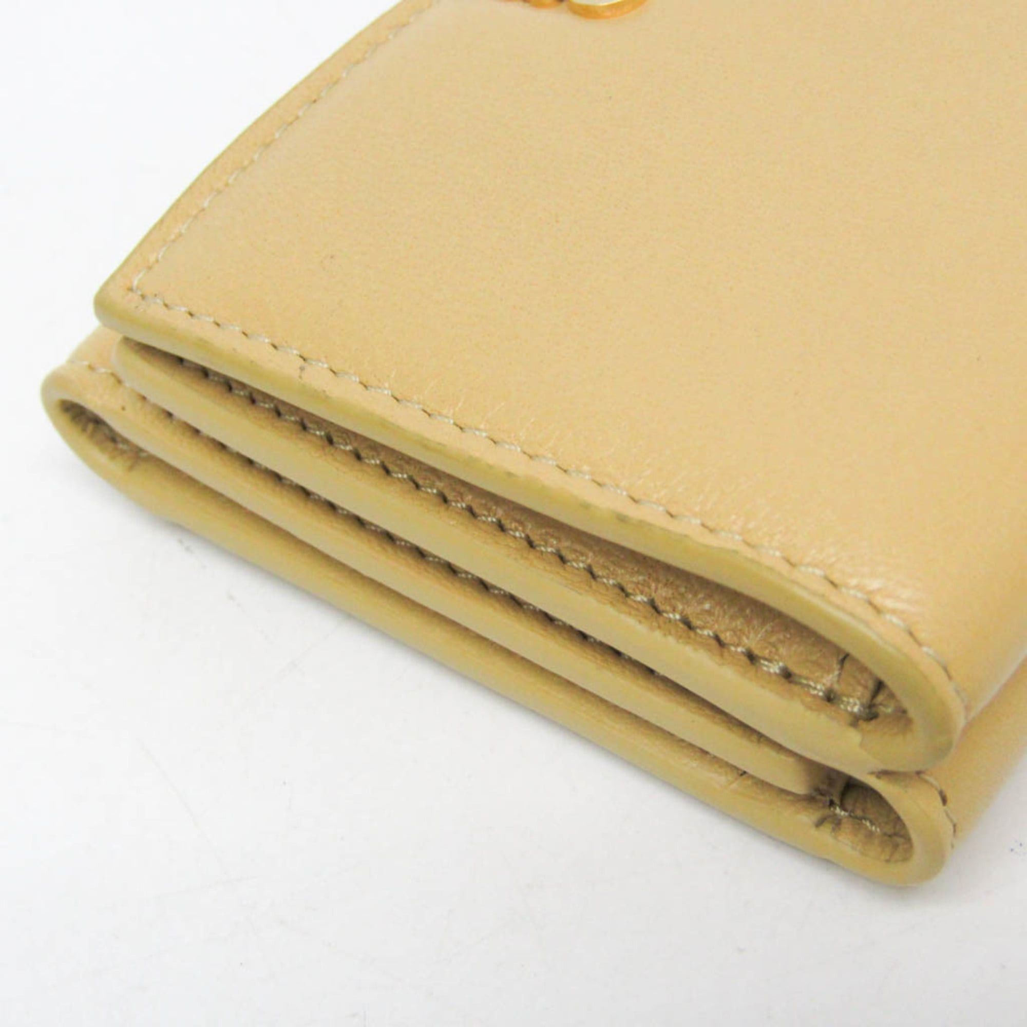 Loewe Loewe Anagram Trifold Wallet Women's Leather Wallet (tri-fold) Mustard Size ONE SIZE - 7 Thumbnail