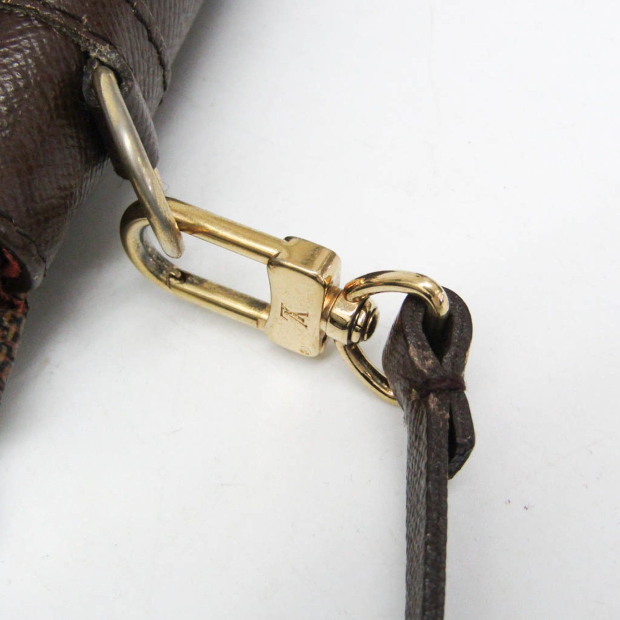 Louis Vuitton Louis Vuitton Damier Makeup Pouch N51982 Women's Handbag,Pouch Brown Size ONE SIZE - 8 Thumbnail