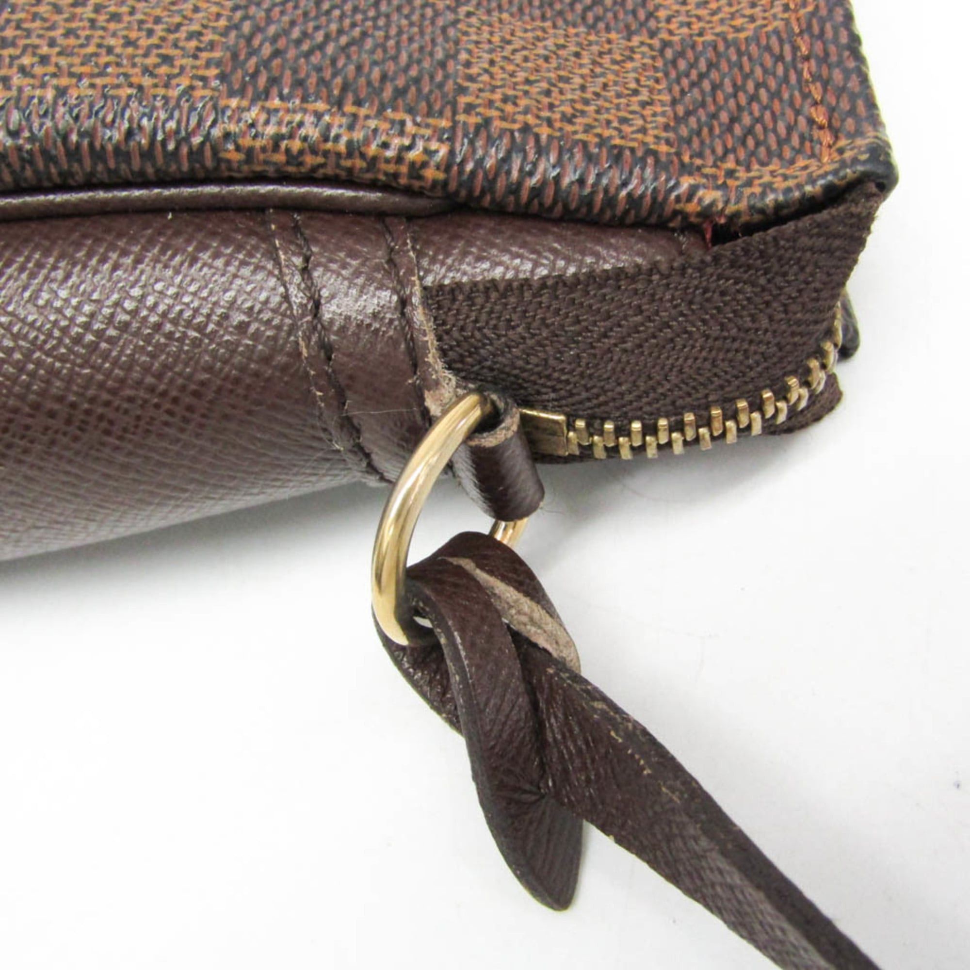 Louis Vuitton Louis Vuitton Damier Makeup Pouch N51982 Women's Handbag,Pouch Brown Size ONE SIZE - 7 Thumbnail