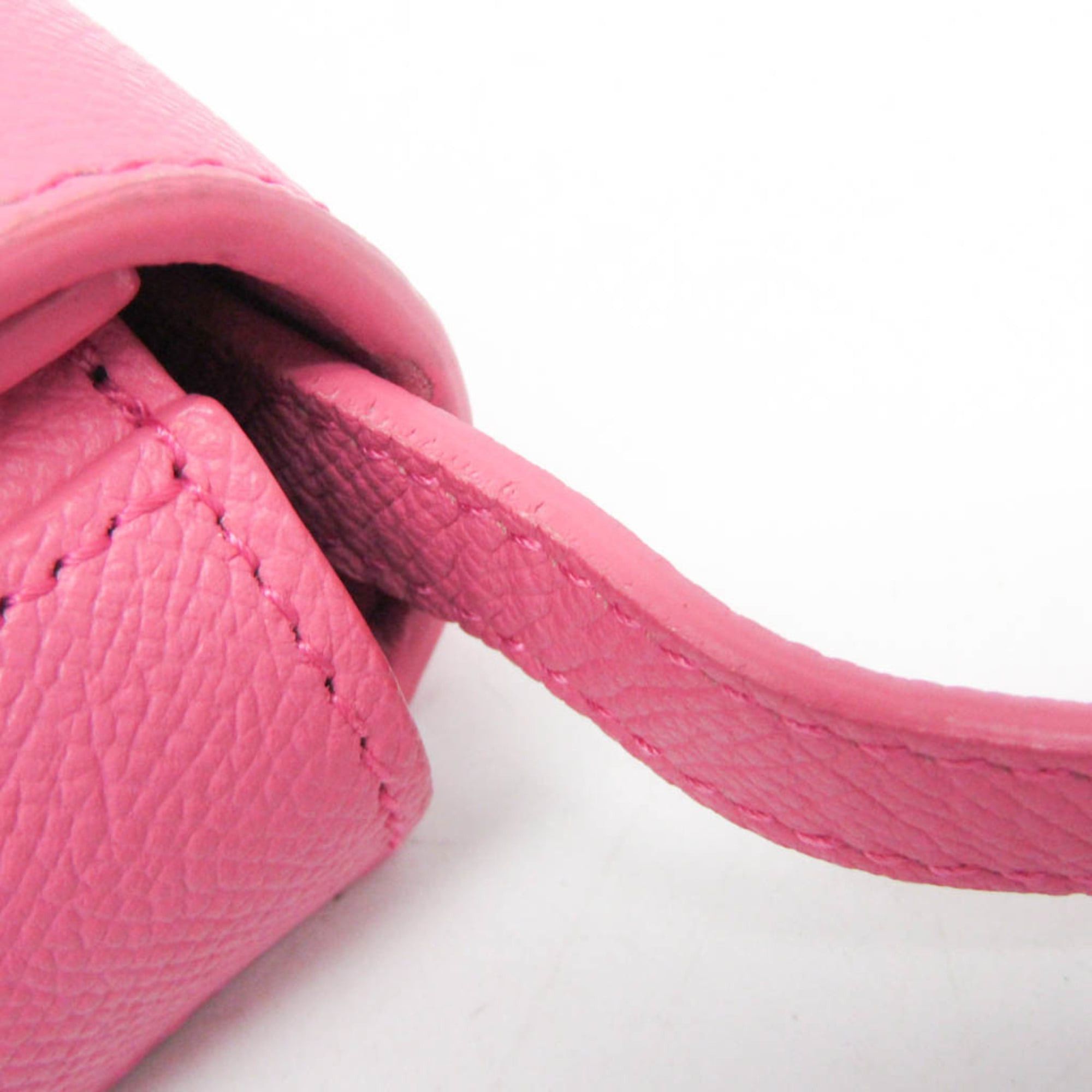 Balenciaga Balenciaga Ville 550639 Women's Leather Shoulder Bag Pink Size ONE SIZE - 11 Thumbnail
