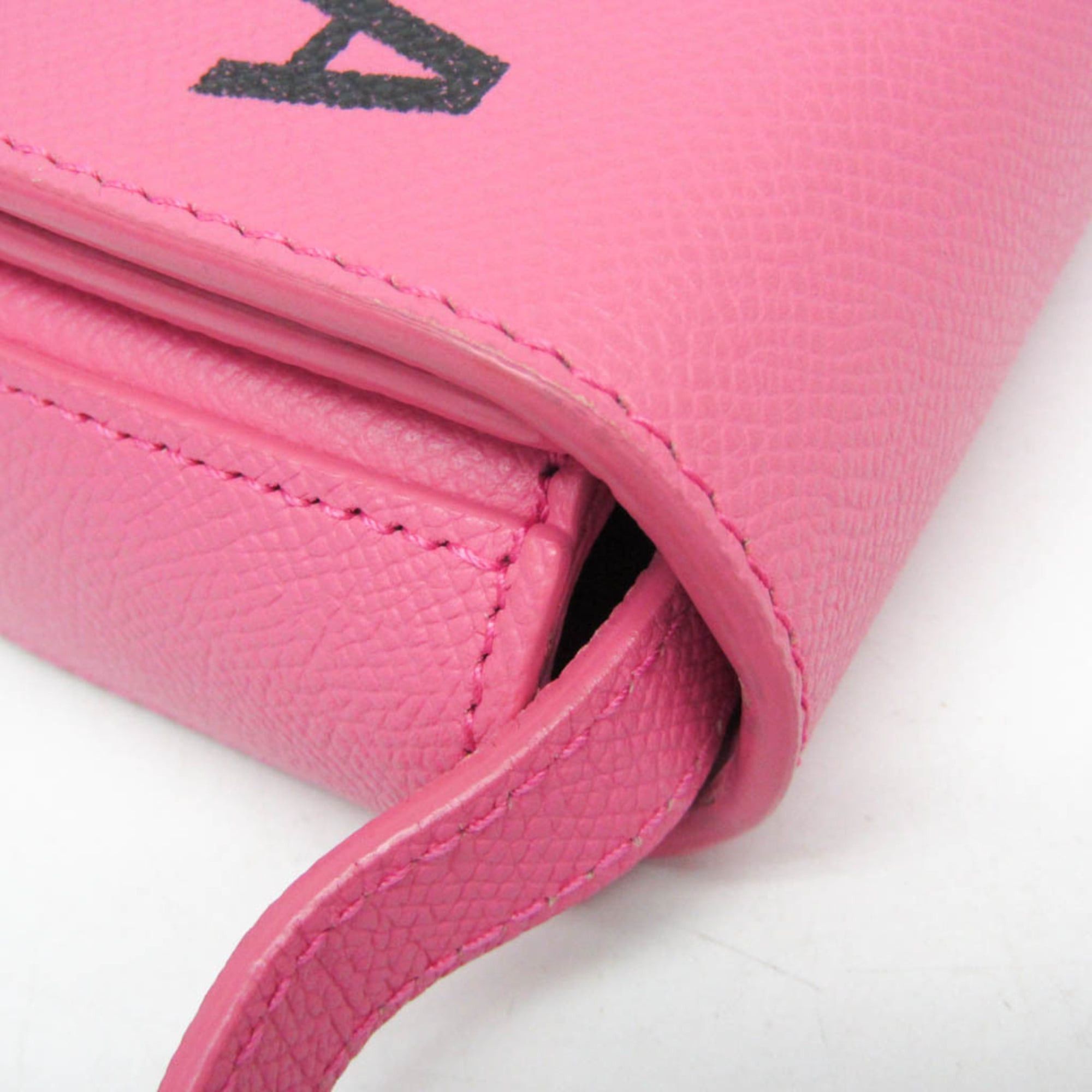 Balenciaga Balenciaga Ville 550639 Women's Leather Shoulder Bag Pink Size ONE SIZE - 6 Thumbnail