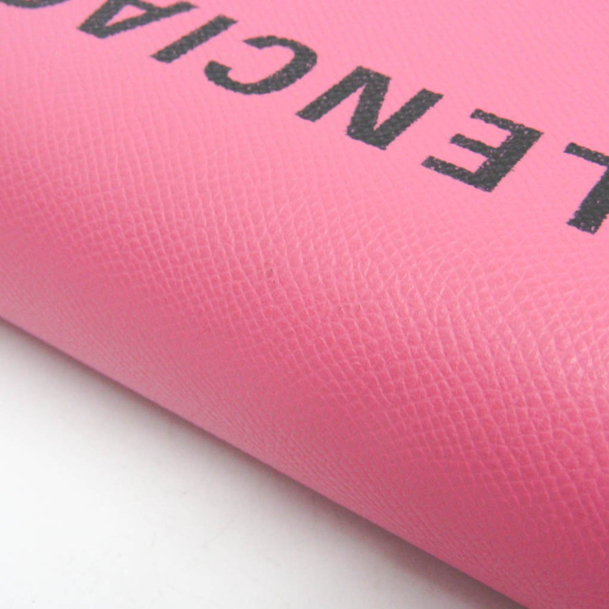 Balenciaga Balenciaga Ville 550639 Women's Leather Shoulder Bag Pink Size ONE SIZE - 8 Thumbnail