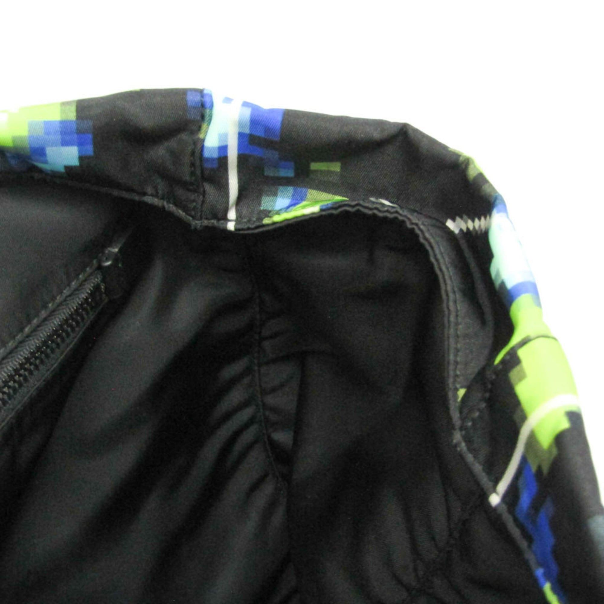 Prada Prada Tessuto 2VG019 Men,Women Nylon,Leather Shoulder Bag,Tote Bag Black,Light Green Size ONE SIZE - 12 Thumbnail