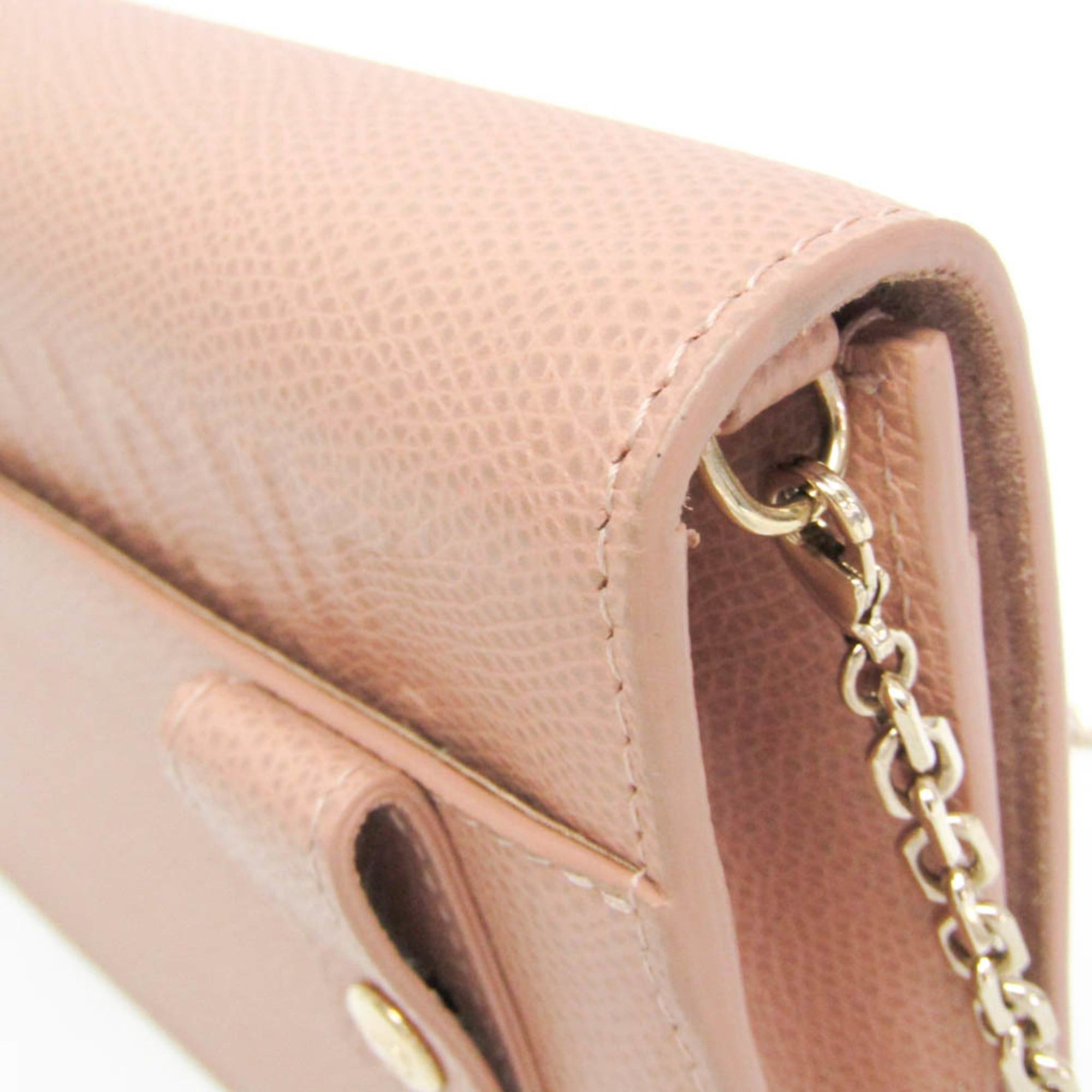 Dior Christian Dior 30 Montaigne Chain Shoulder Bag Women's Leather Shoulder Bag Pink Beige Size ONE SIZE - 9 Thumbnail