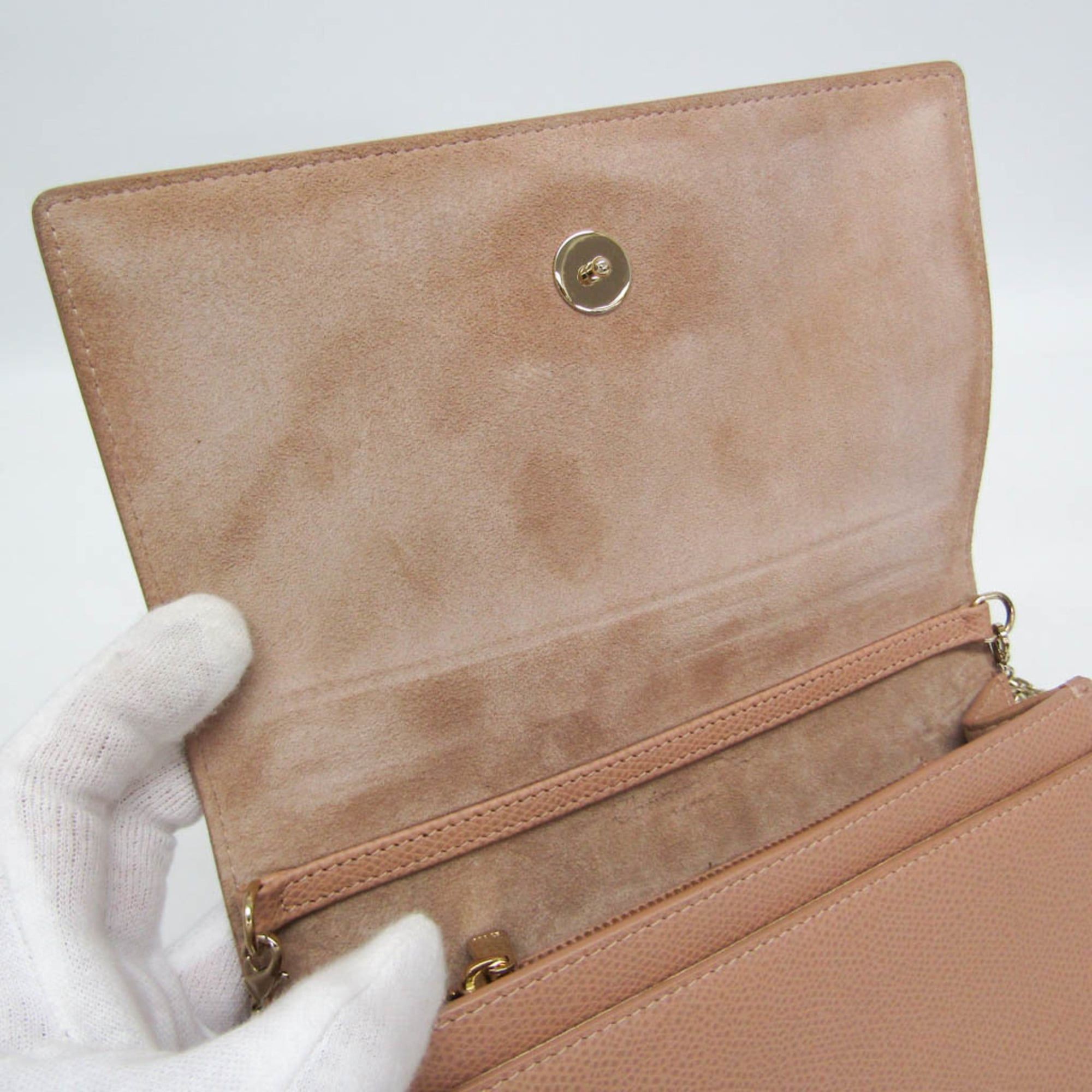 Dior Christian Dior 30 Montaigne Chain Shoulder Bag Women's Leather Shoulder Bag Pink Beige Size ONE SIZE - 12 Thumbnail