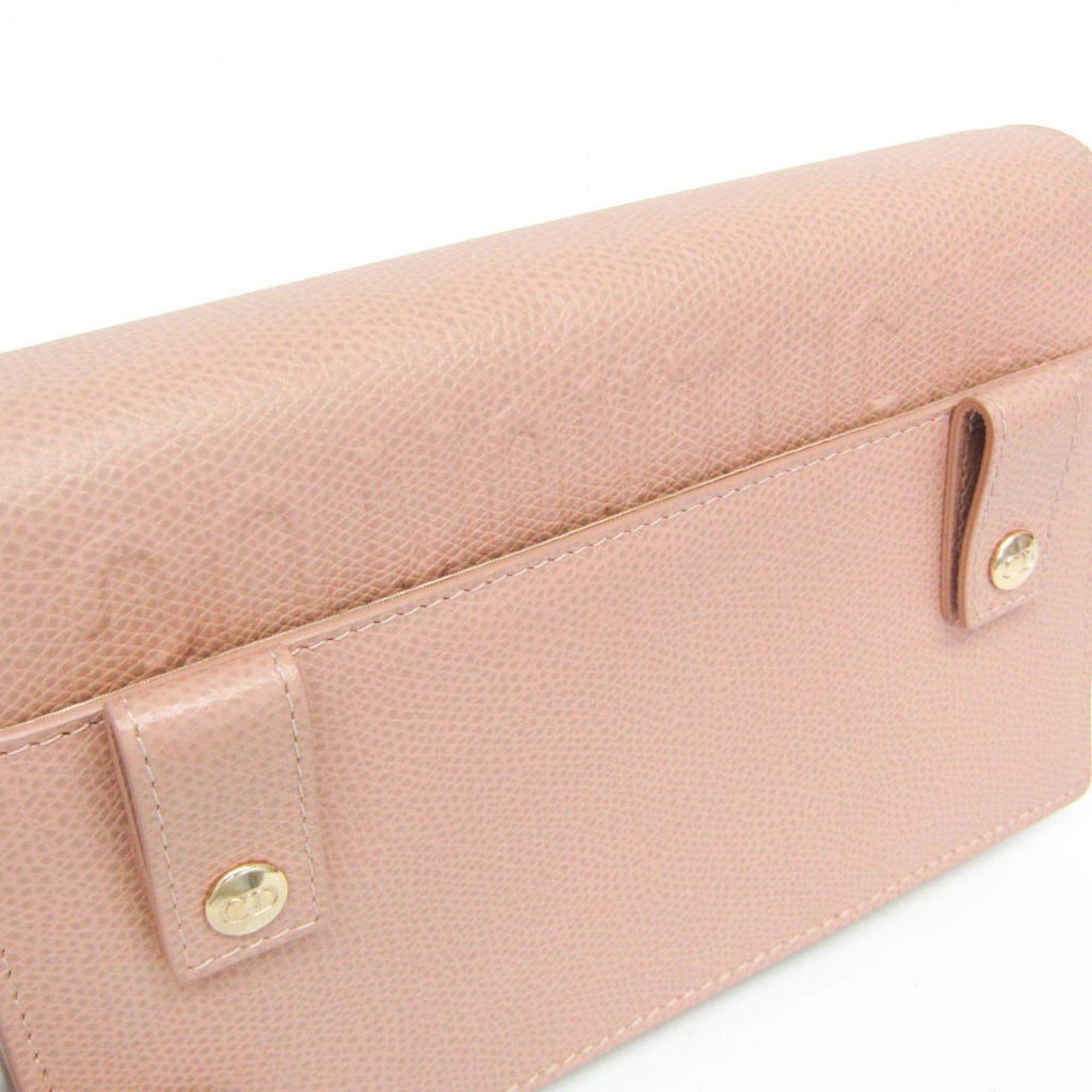 Dior Christian Dior 30 Montaigne Chain Shoulder Bag Women's Leather Shoulder Bag Pink Beige Size ONE SIZE - 11 Thumbnail