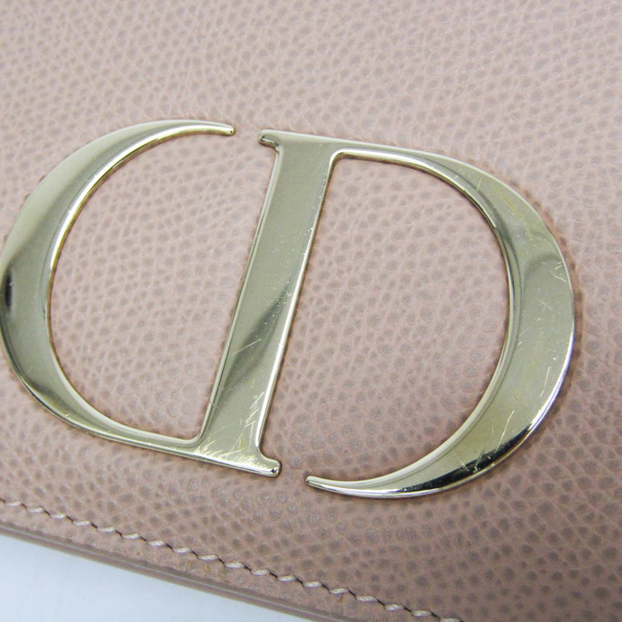 Dior Christian Dior 30 Montaigne Chain Shoulder Bag Women's Leather Shoulder Bag Pink Beige Size ONE SIZE - 10 Thumbnail