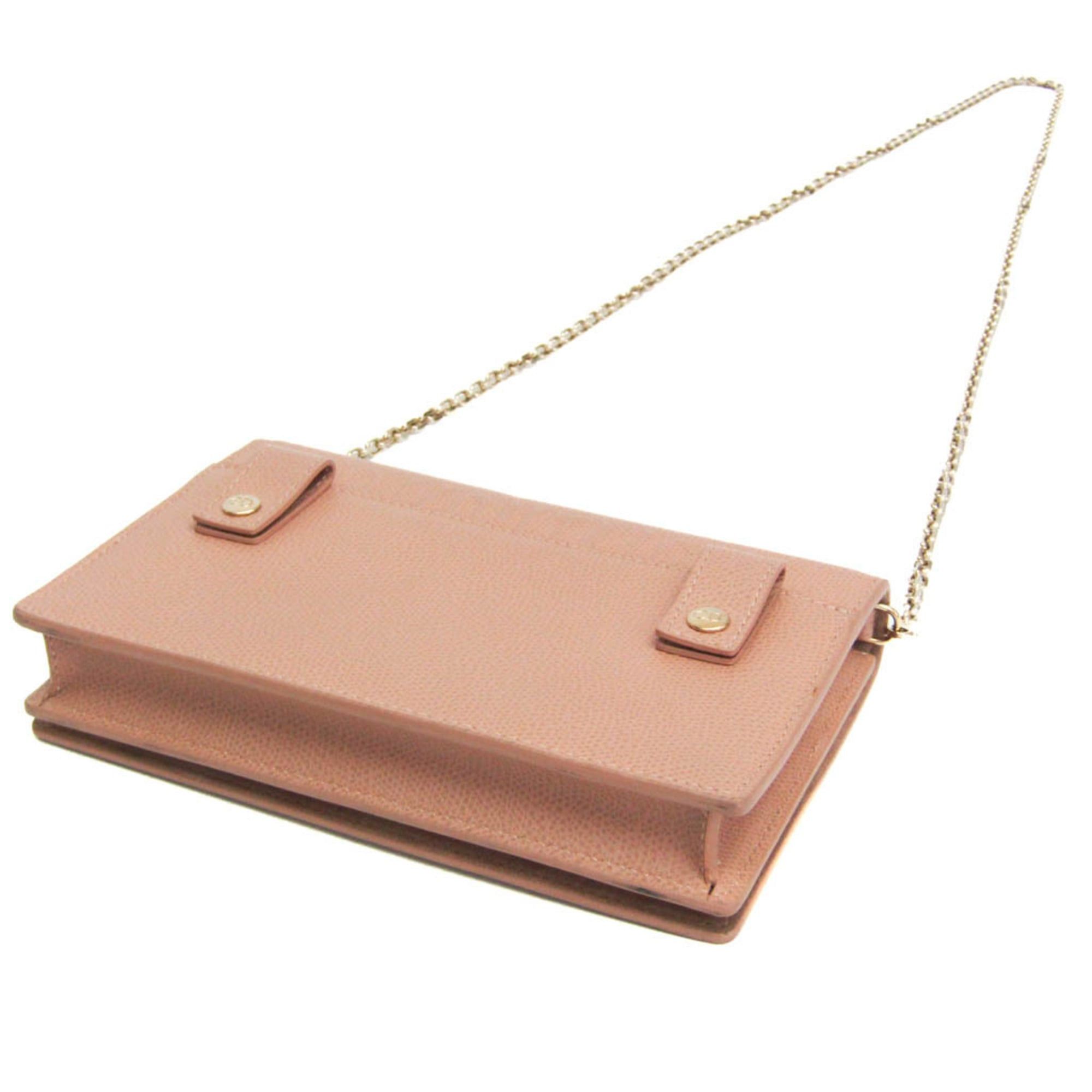 Dior Christian Dior 30 Montaigne Chain Shoulder Bag Women's Leather Shoulder Bag Pink Beige Size ONE SIZE - 2 Thumbnail