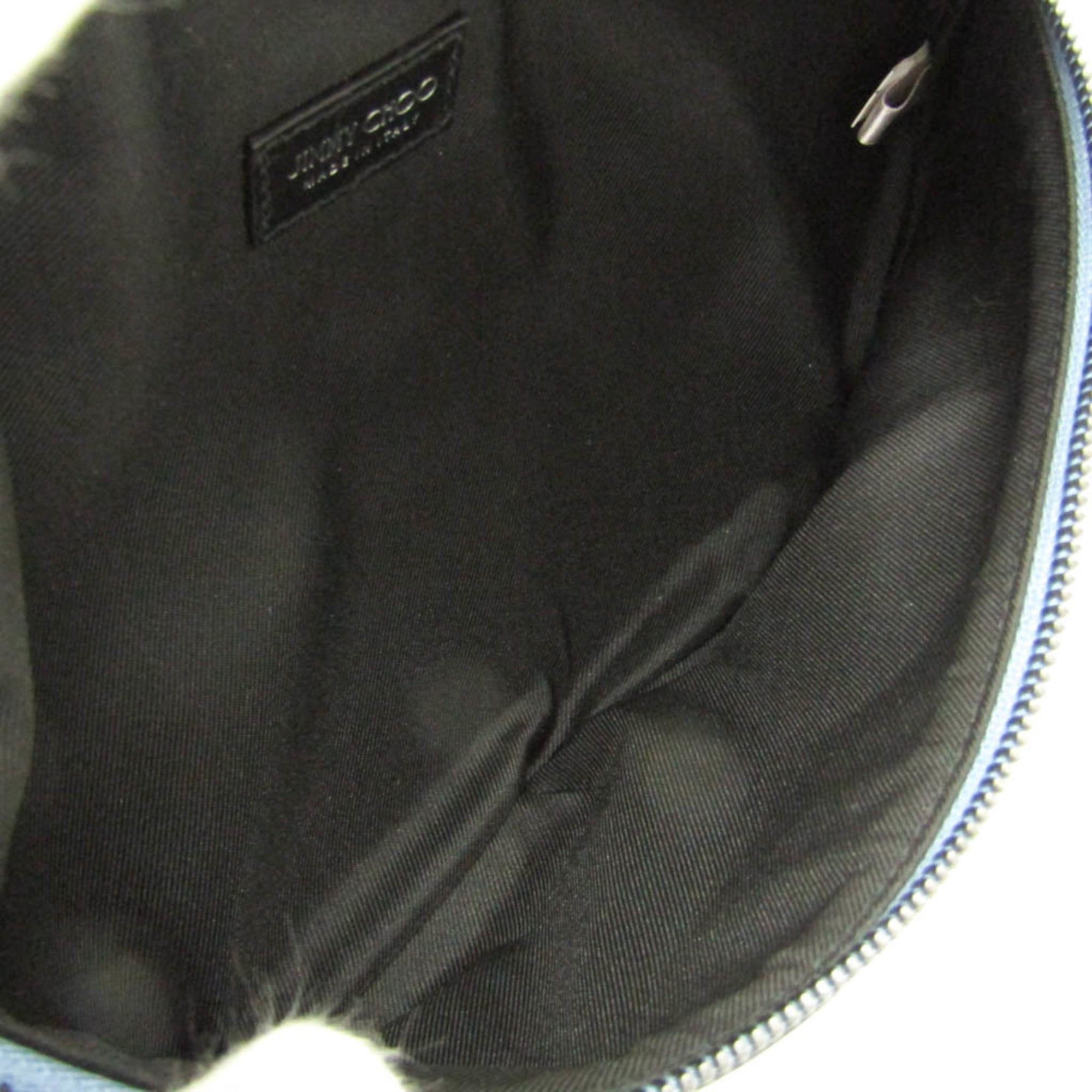 Jimmy Choo Jimmy Choo Women's Leather Fanny Pack,Sling Bag Blue,Gray Size ONE SIZE - 3 Thumbnail