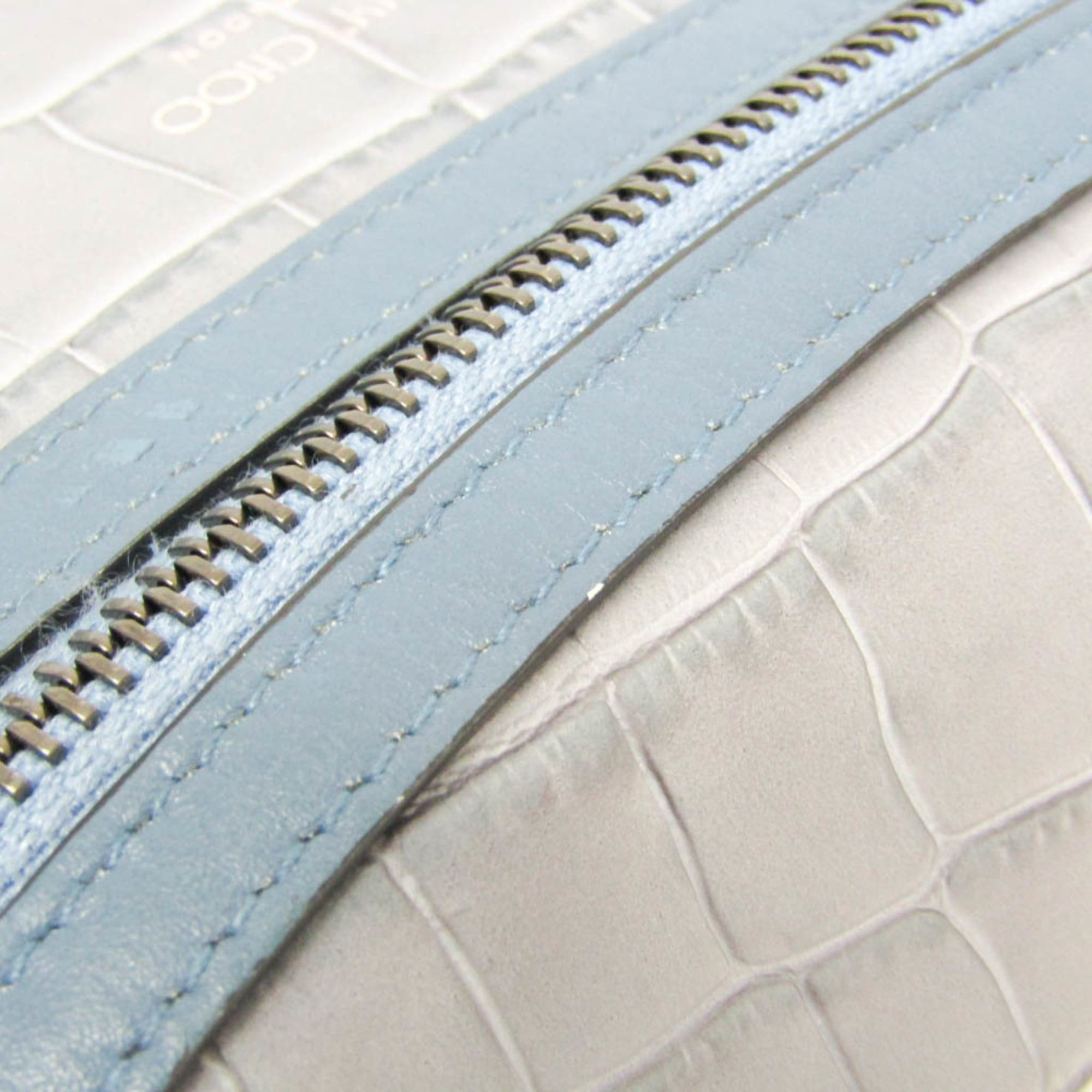 Jimmy Choo Jimmy Choo Women's Leather Fanny Pack,Sling Bag Blue,Gray Size ONE SIZE - 16 Thumbnail