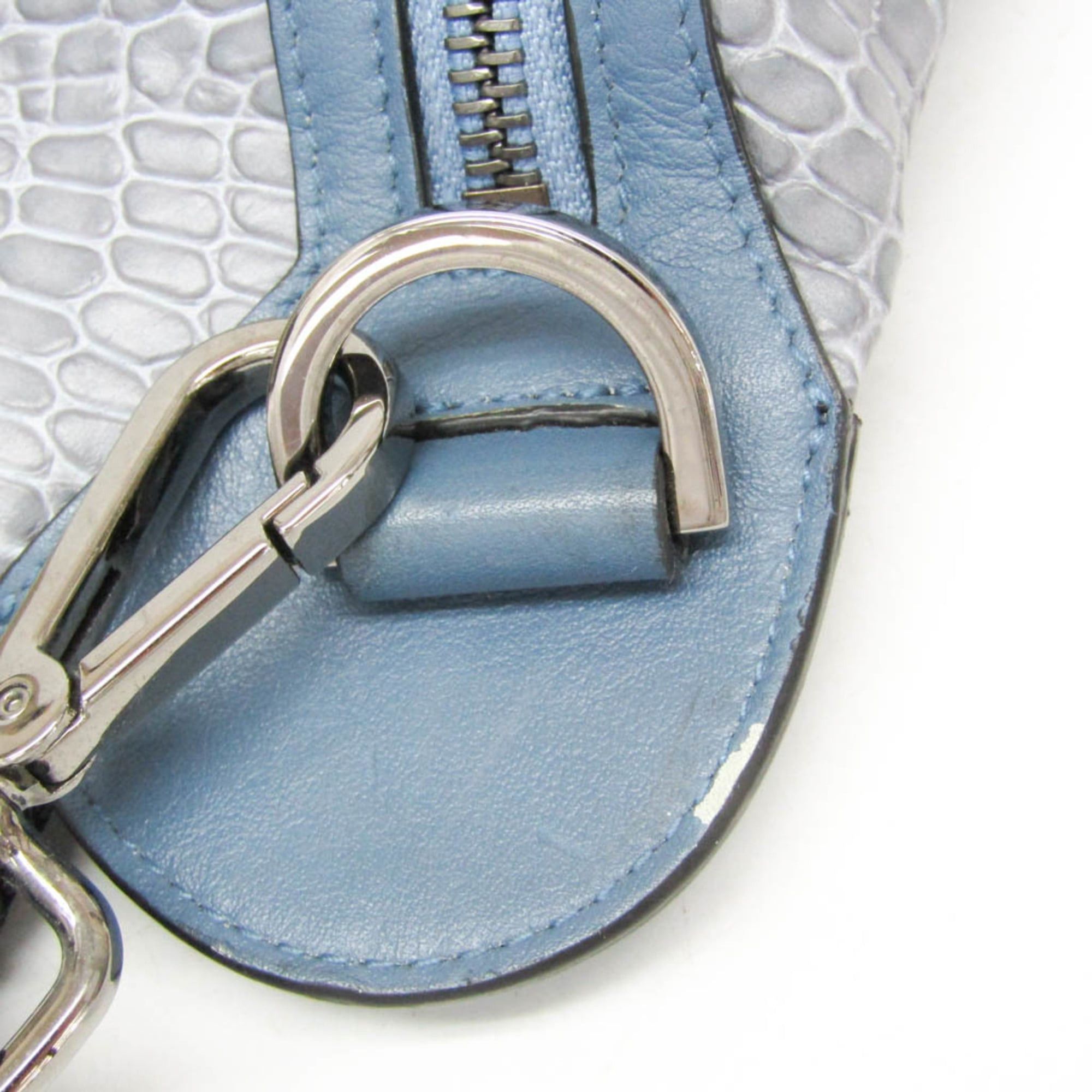 Jimmy Choo Jimmy Choo Women's Leather Fanny Pack,Sling Bag Blue,Gray Size ONE SIZE - 5 Thumbnail