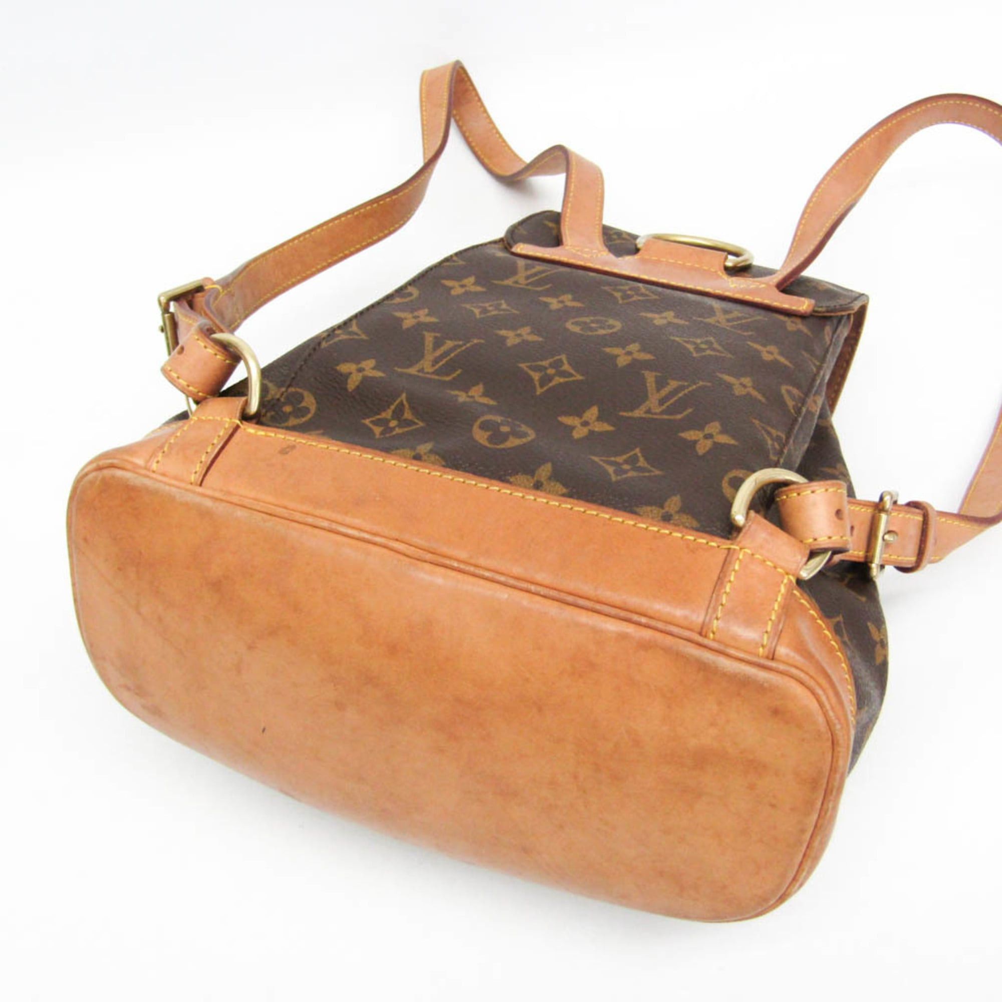Louis Vuitton Louis Vuitton Monogram Montsouris MM M51136 Women's Backpack Brown Size ONE SIZE - 4 Thumbnail