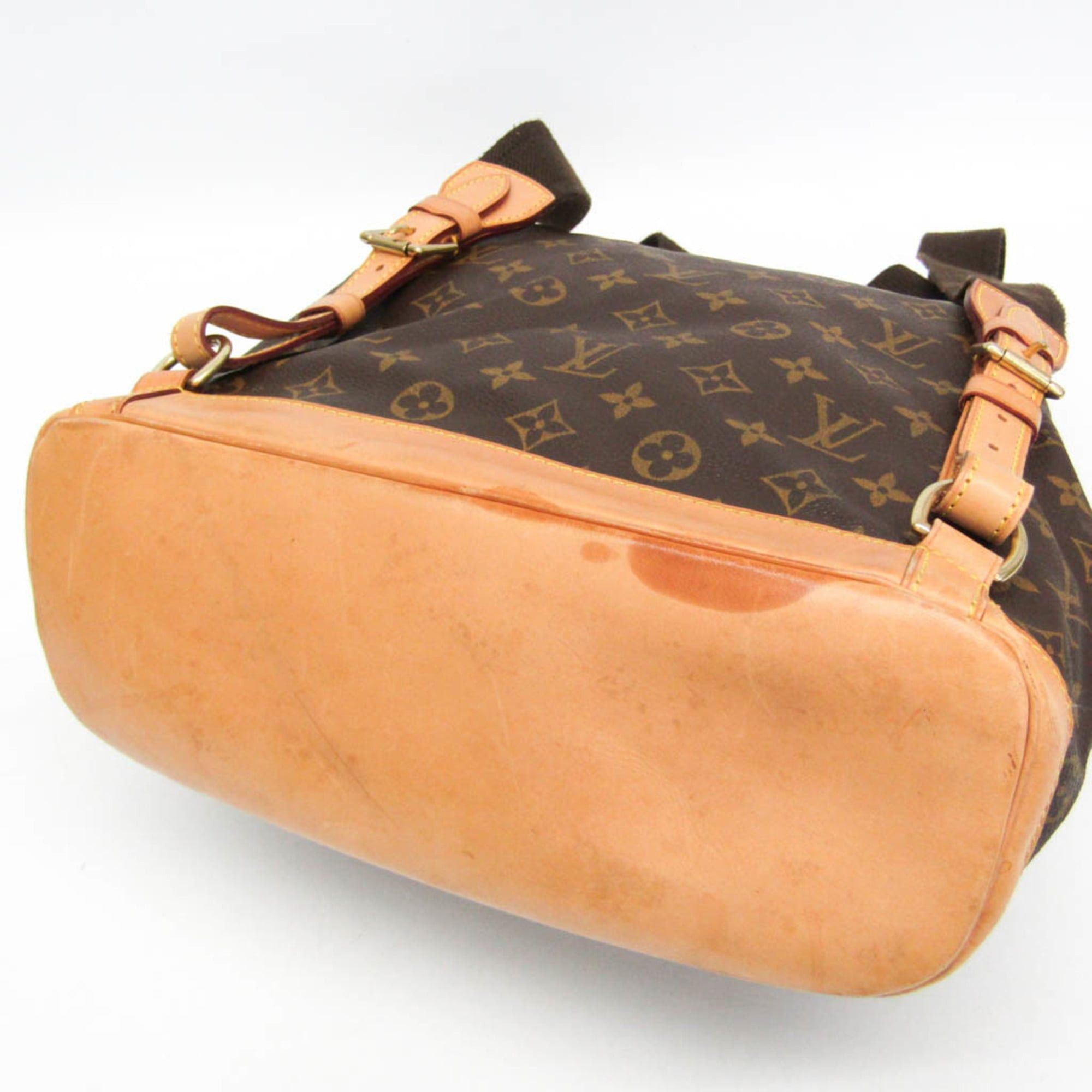 Louis Vuitton Louis Vuitton Monogram Montsouris GM M51135 Women's Backpack Brown Size ONE SIZE - 4 Thumbnail