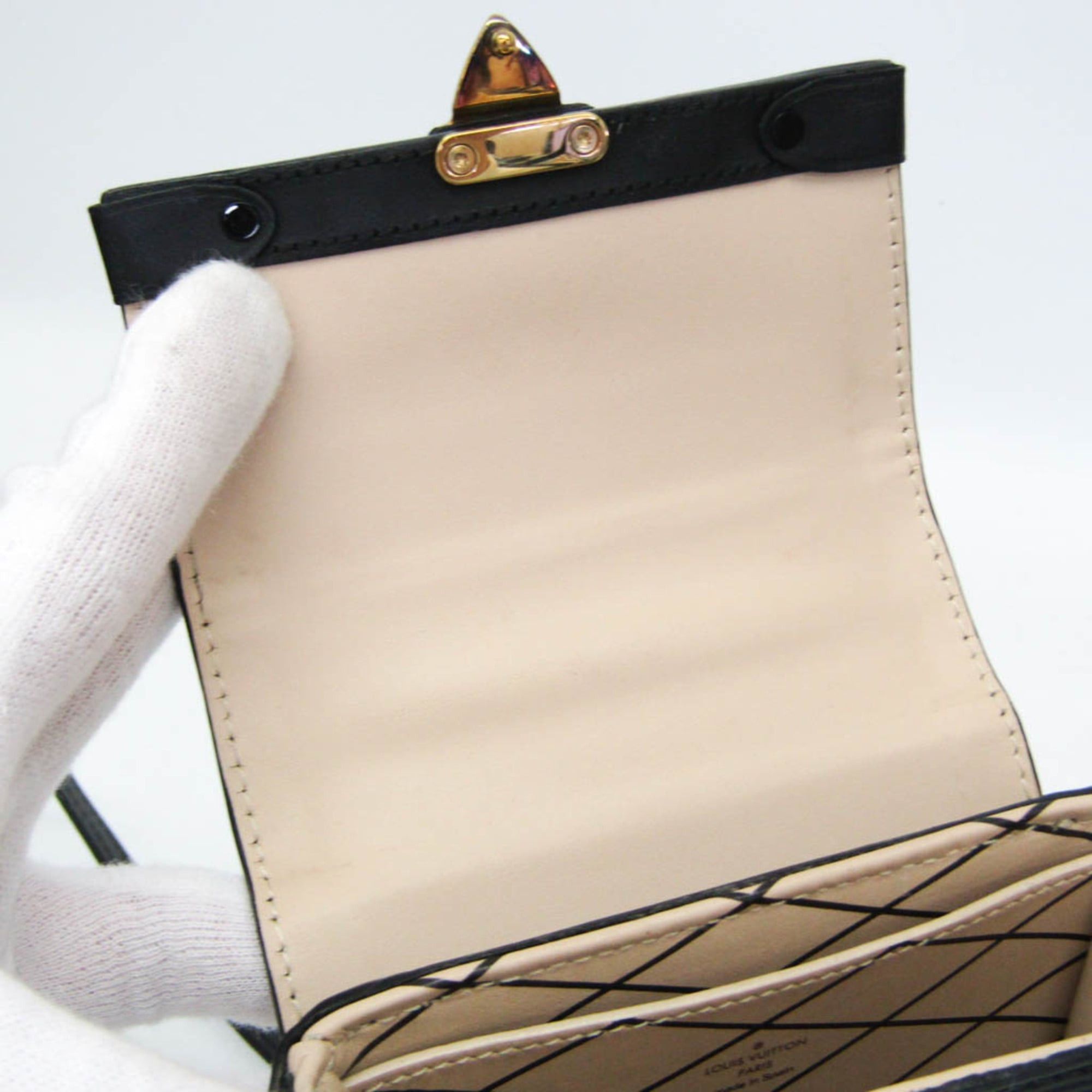 Louis Vuitton Louis Vuitton Epi Trunk Vertical M67871 Women's Shoulder Bag Black Size ONE SIZE - 13 Thumbnail