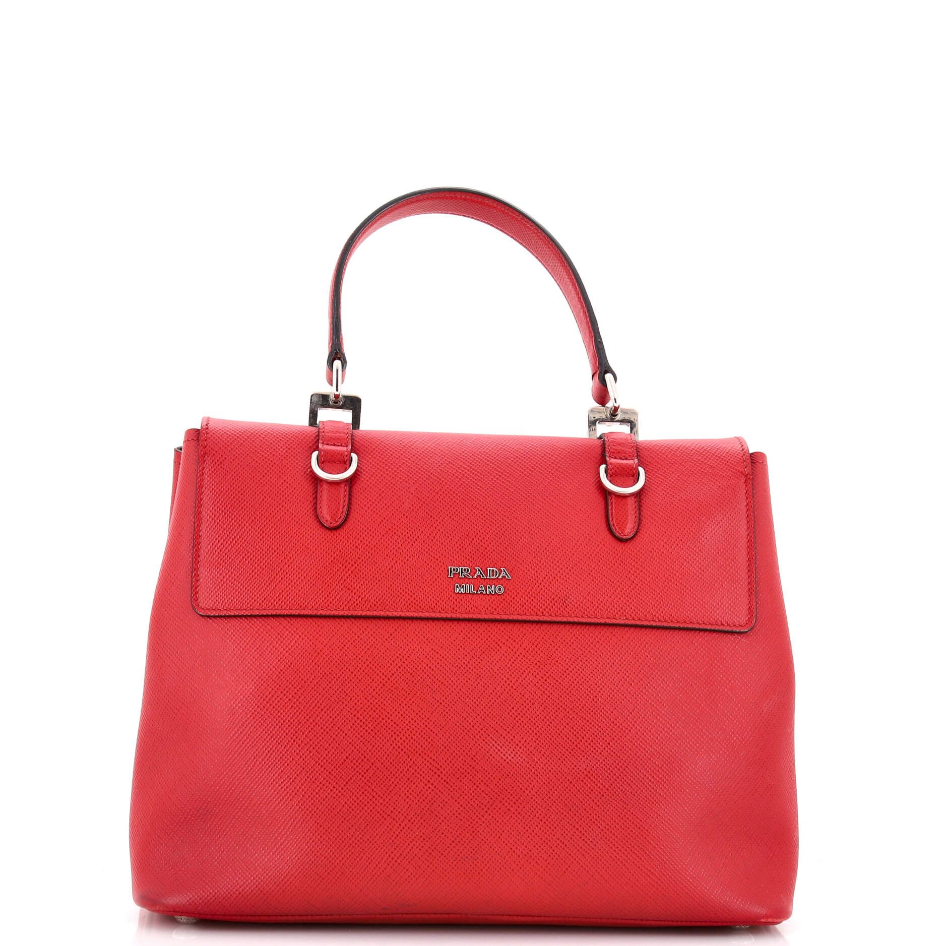 Prada Half Flap Double Turn Lock Satchel Size ONE SIZE - 3 Thumbnail