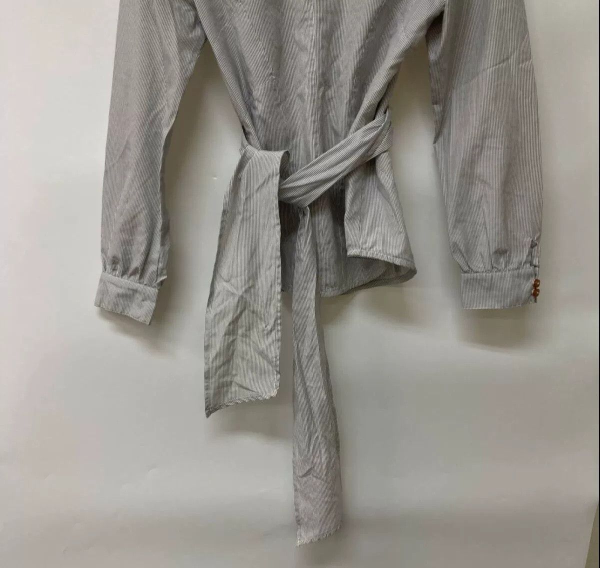 Vivienne Westwood Vivienne Westwood Gray Striped Long Sleeve Shirt Size M / US 6-8 / IT 42-44 - 5 Thumbnail